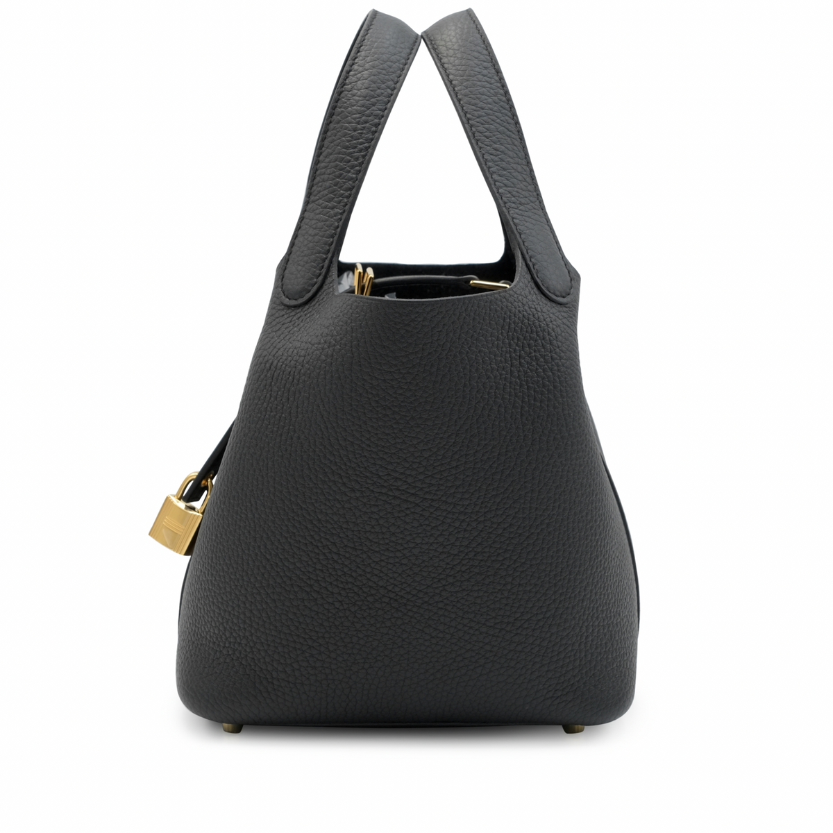 Hermes Picotin Lock 18 Clemence Noir Black Crowned Bag
