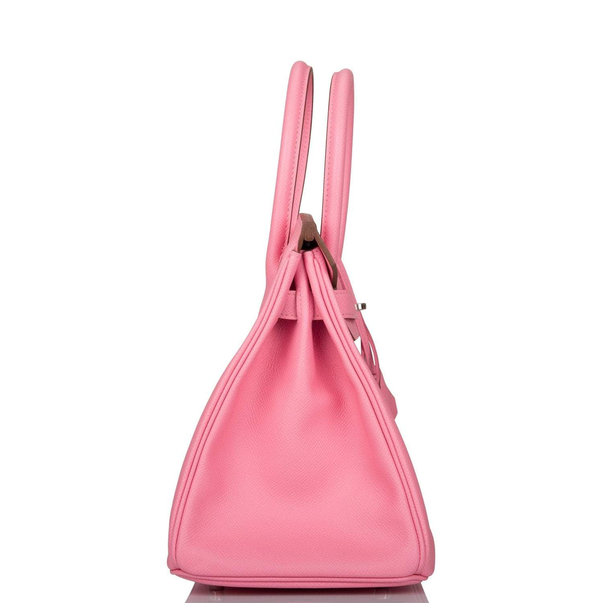 Hermes Rose Confetti Epsom Birkin 30cm Palladium Hardware Crowned Bag