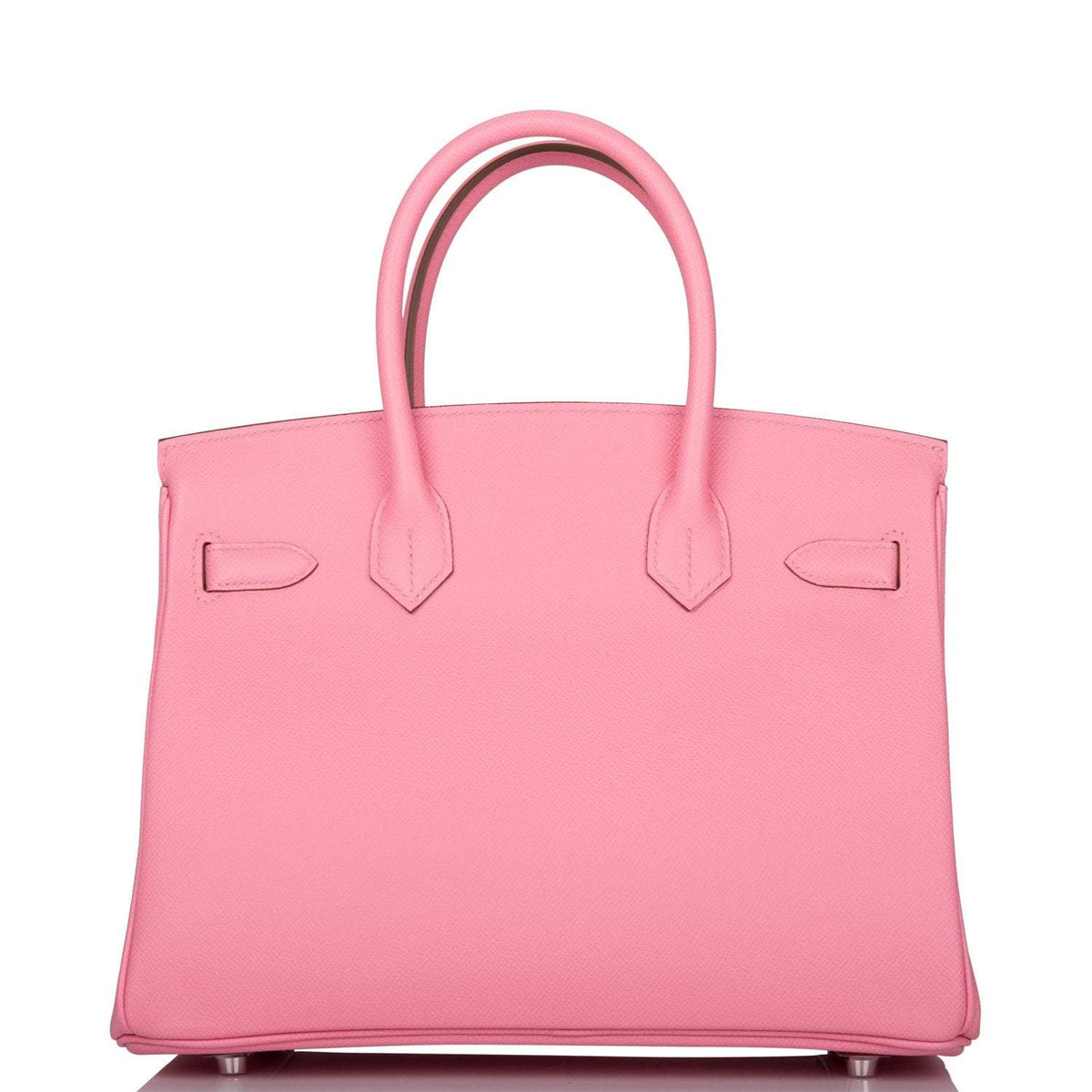 Hermes Rose Confetti Epsom Birkin 30cm Palladium Hardware Crowned Bag