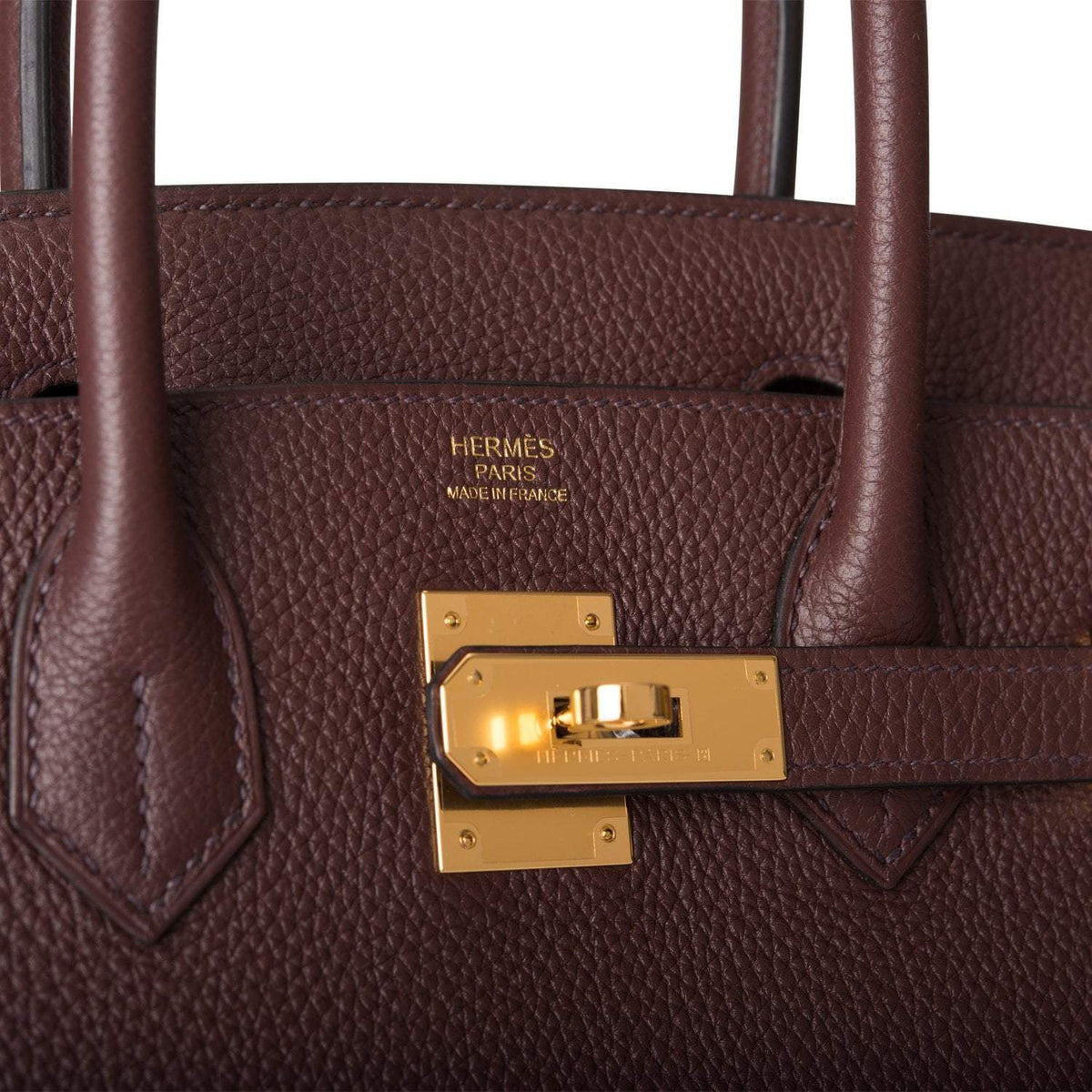 Hermes Rouge Sellier Togo Birkin 30cm Gold Hardware Crowned Bag