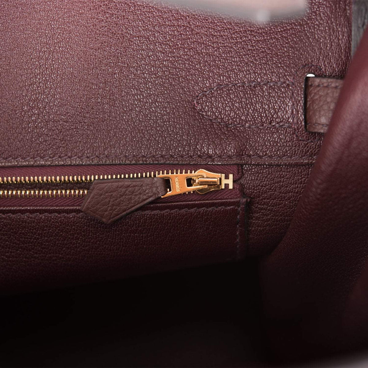 Hermes Rouge Sellier Togo Birkin 30cm Gold Hardware Crowned Bag