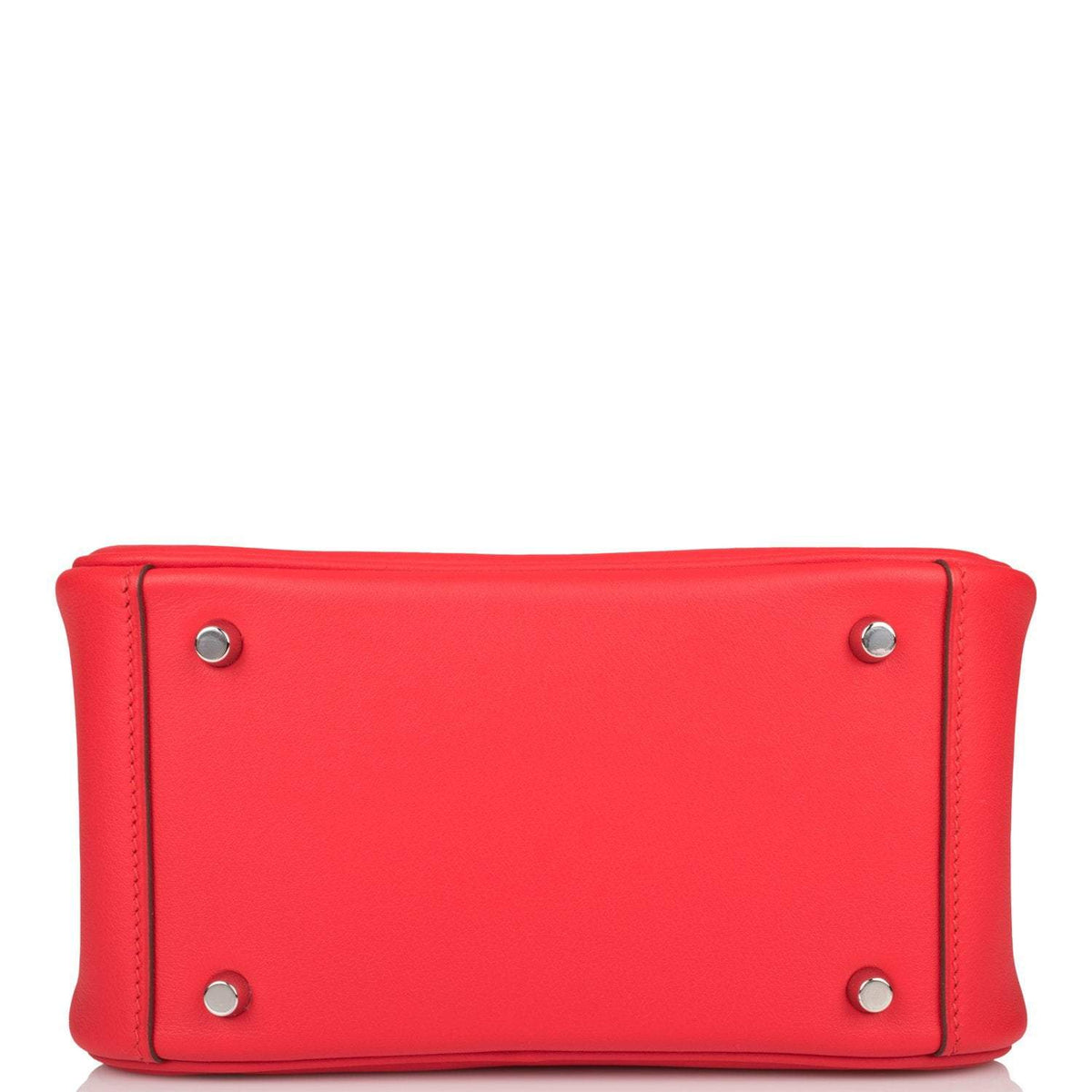 Hermes Rouge de Coeur Swift Mini Lindy Palladium Hardware Crowned Bag