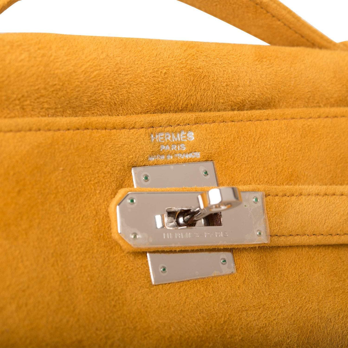 Hermes Sable Doblis and Shearling Teddy Kelly Muff Palladium Hardware Crowned Bag
