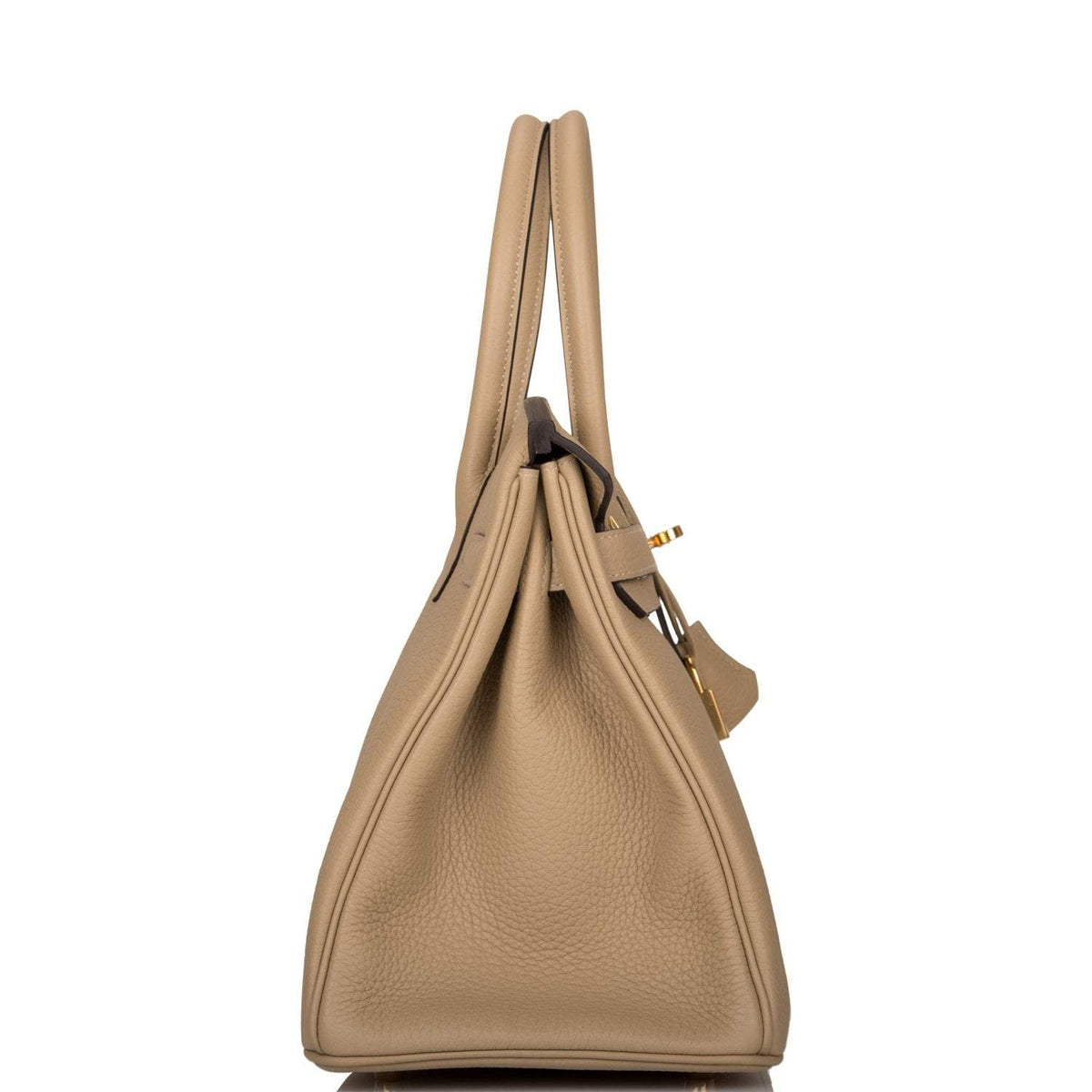 Hermes Trench Clemence Birkin 30cm Gold Hardware Crowned Bag