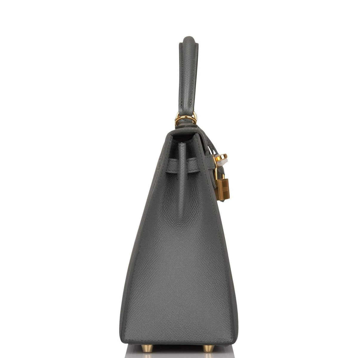 Hermes Vert Amande Epsom Sellier Kelly 25cm Gold Hardware Crowned Bag