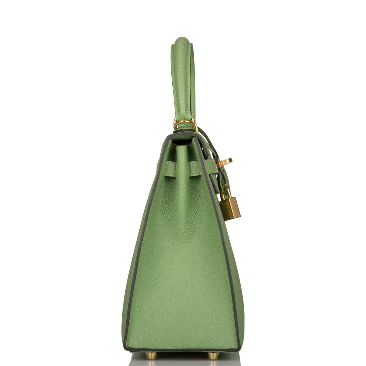 Hermes Vert Criquet Epsom Sellier Kelly 25cm Gold Hardware Crowned Bag