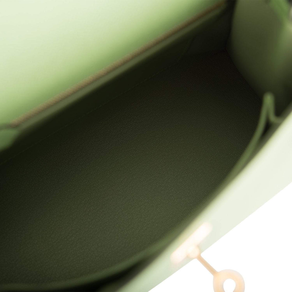 Hermes Vert Criquet Epsom Sellier Kelly 25cm Gold Hardware Crowned Bag