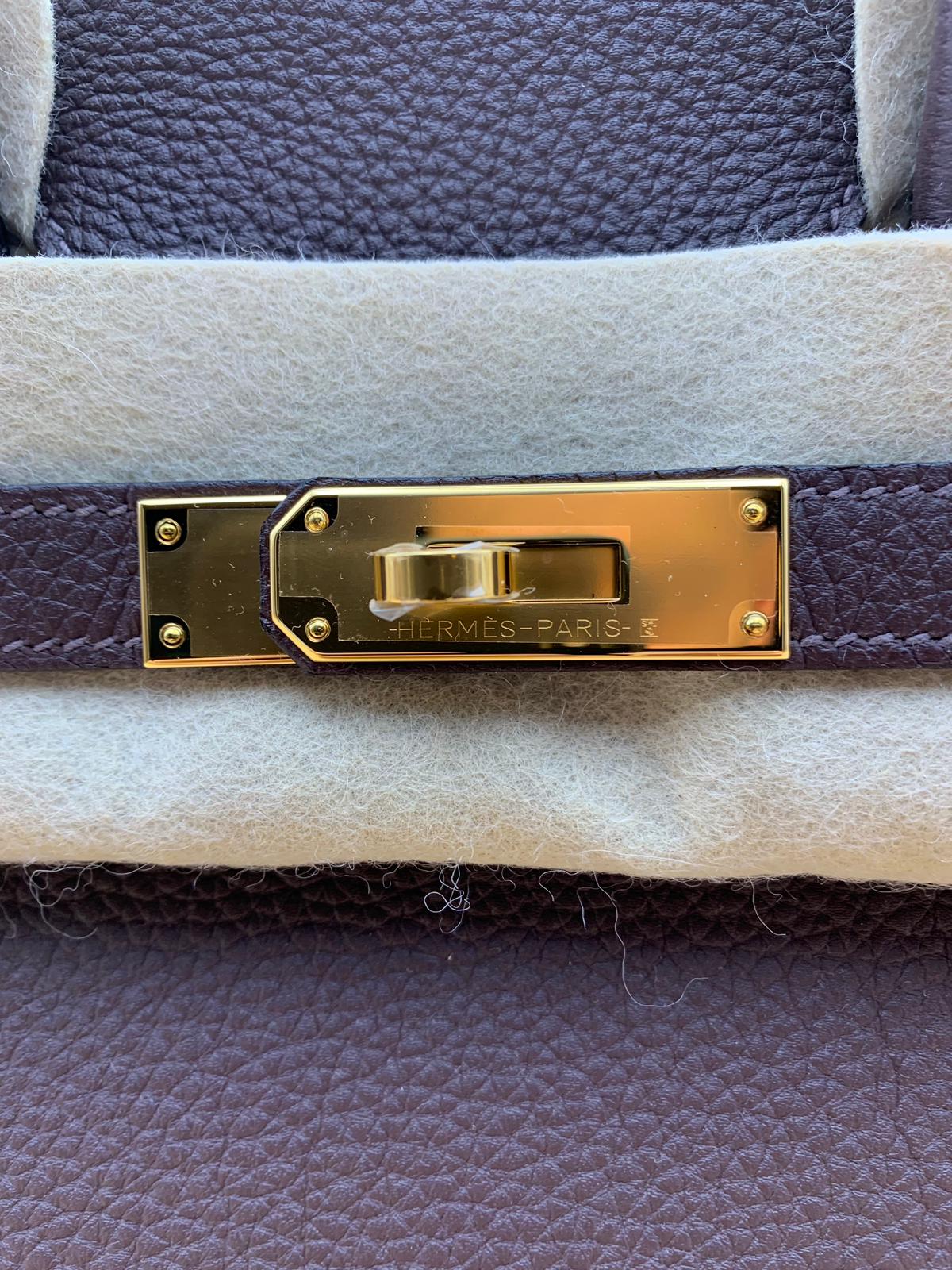 Hermès | Chocolat Togo Birkin with Gold Hardware | 30 Crowned Bag