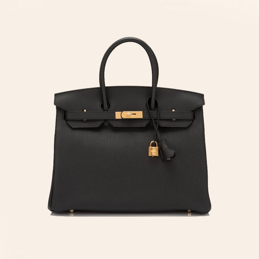 Hermès | Black Birkin with Gold Hardware | 35
