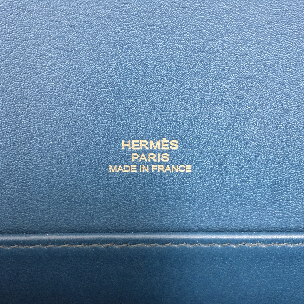 Hermes Constance Elan Bleu de Galice Swift Leather Swarovski Crystal Palladium Hardware BagAg