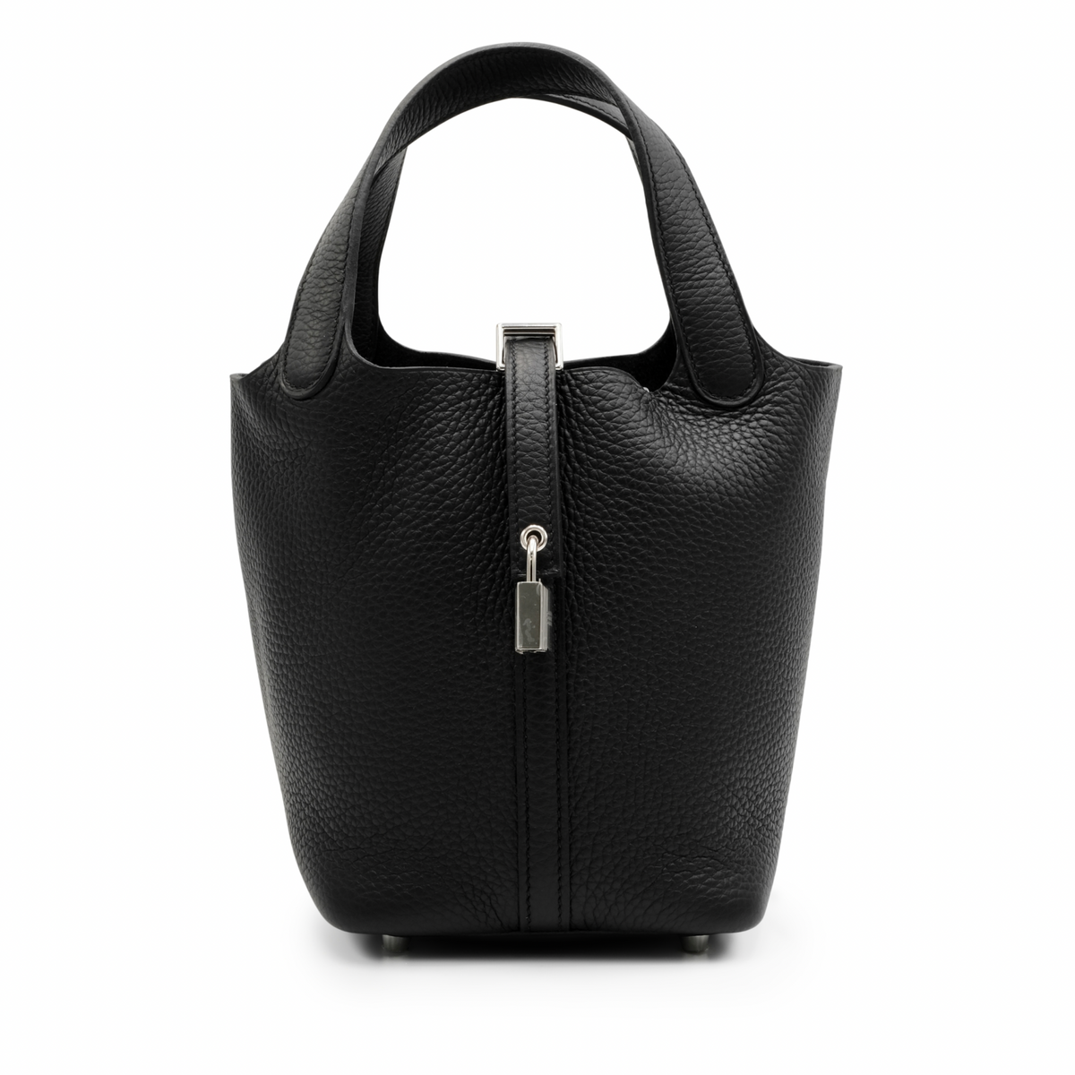 Hermes Picotin Lock 18 Clemence Noir Black Crowned Bag