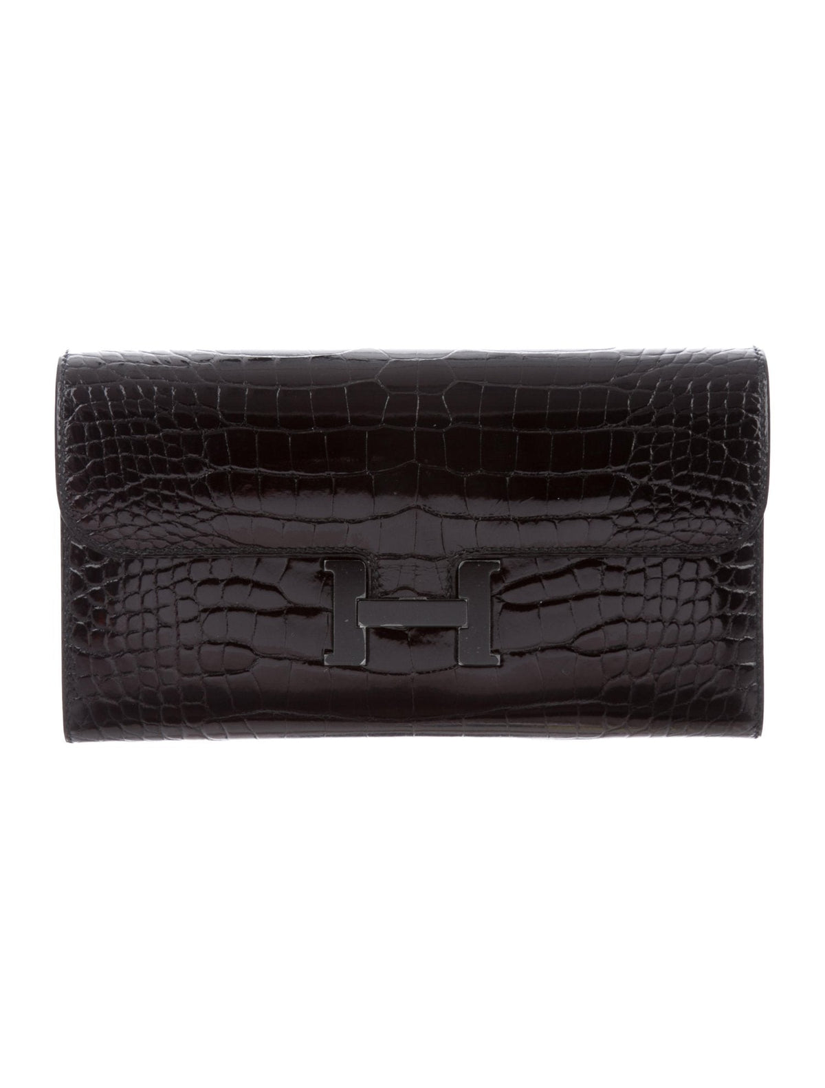 Hermes | So Black Alligator Constance Wallet Crowned Bag