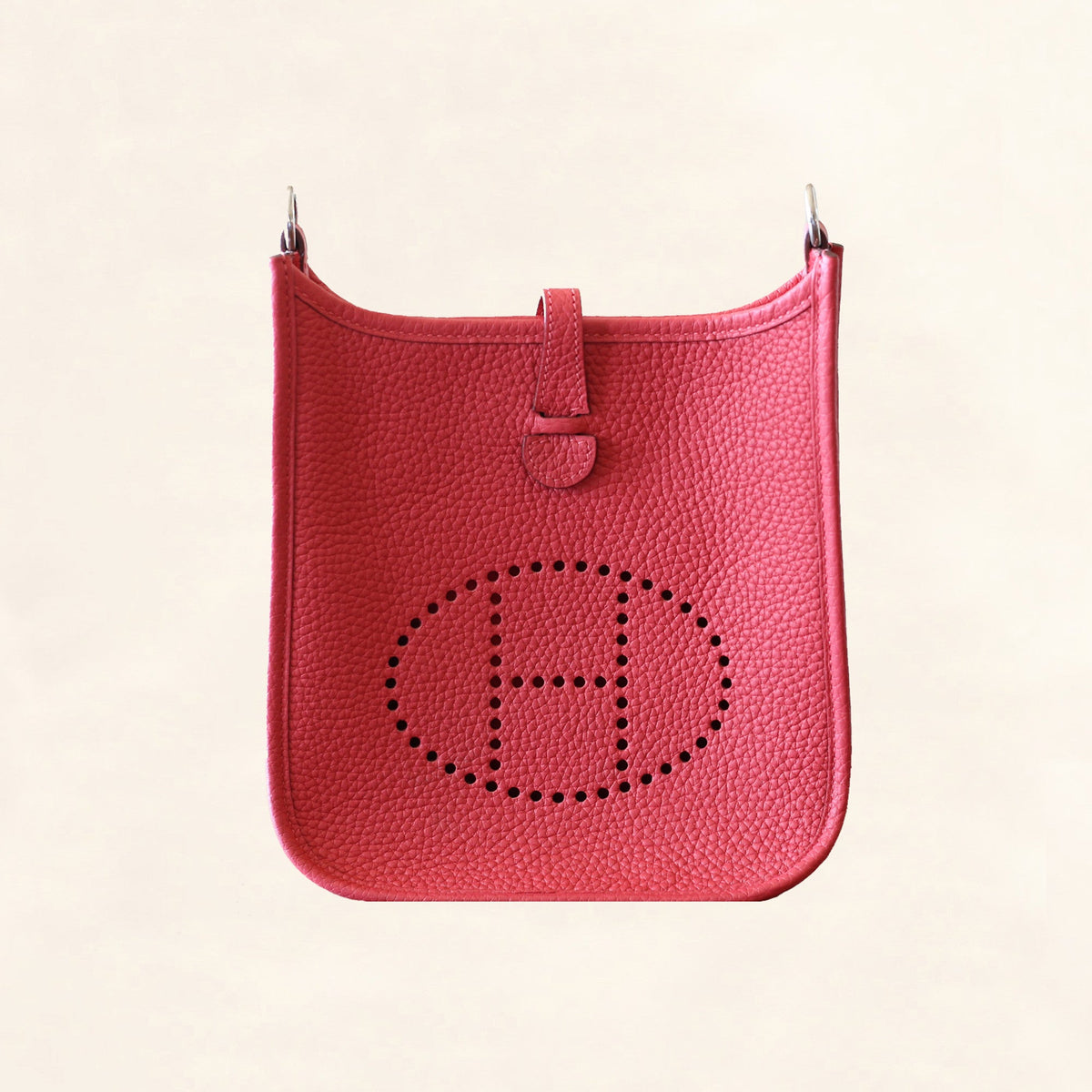 Hermès | Clemence Bougainvillier Red Evelyne | TPM Crowned Bag