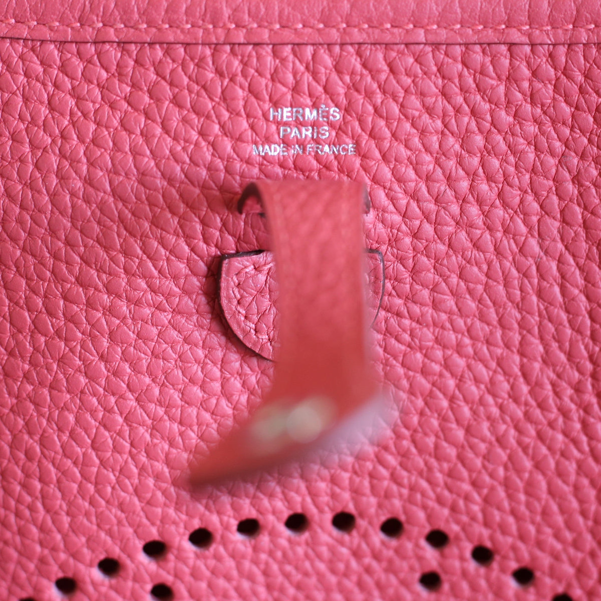 Hermès | Clemence Bougainvillier Red Evelyne | TPM Crowned Bag