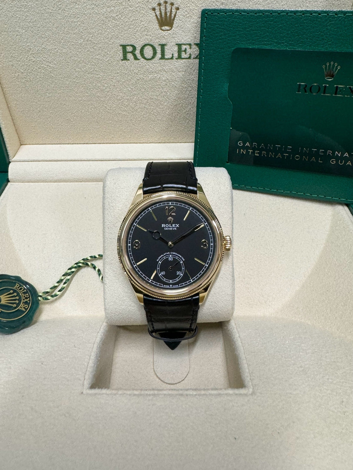 Rolex 1908 39 52508 Black Dial Watch Rolex