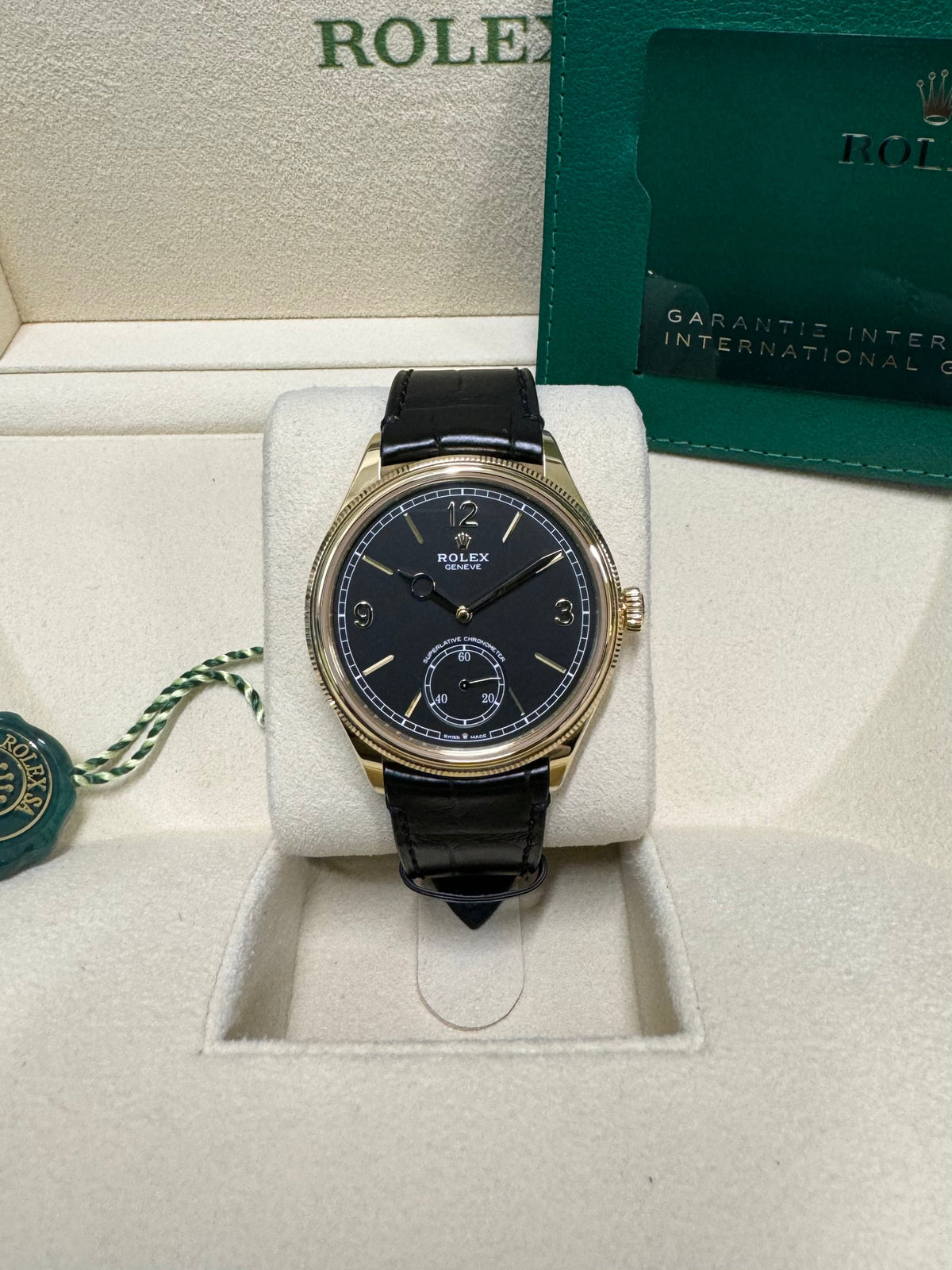 Rolex 1908 39 52508 Black Dial Watch Rolex