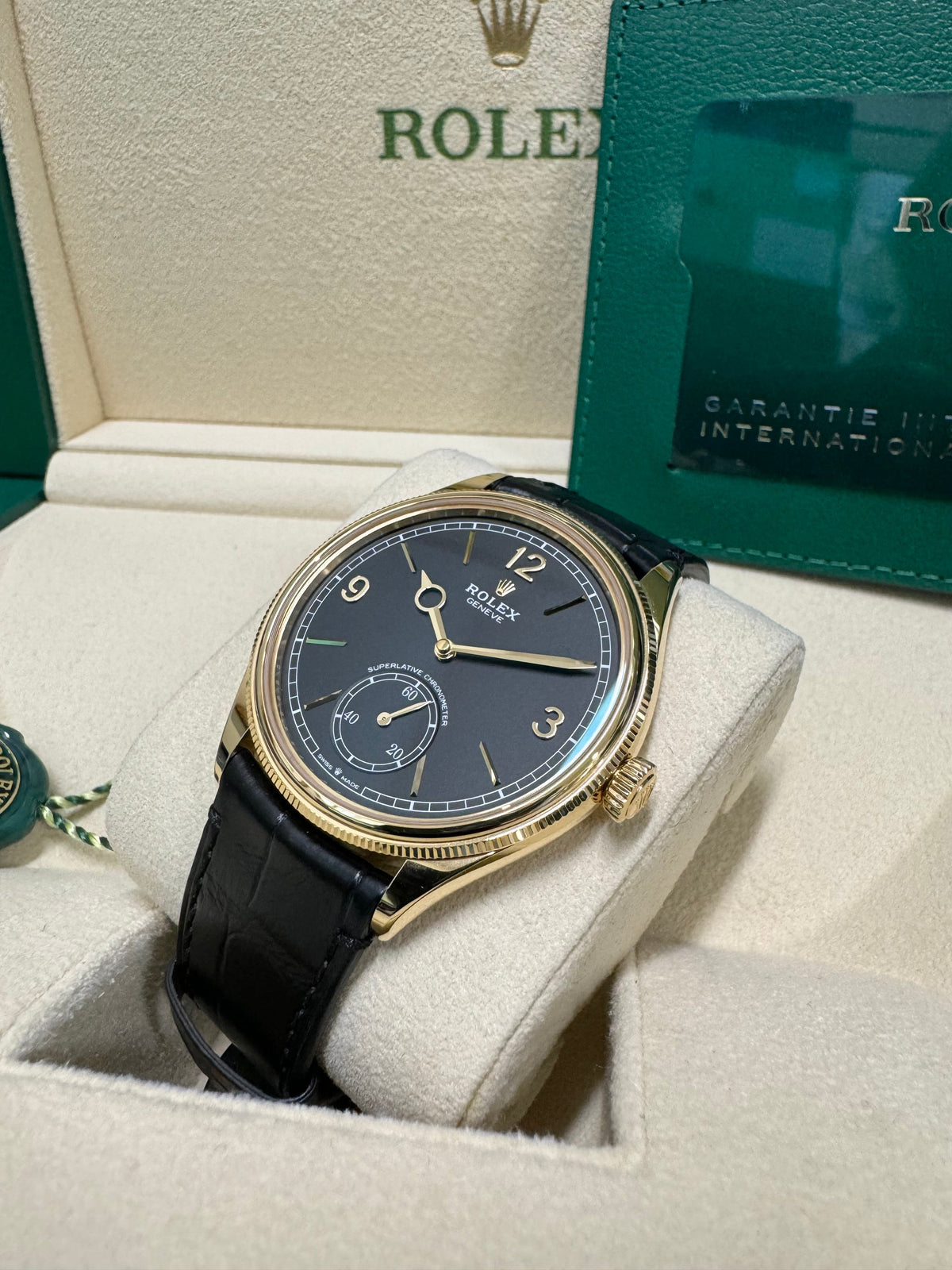 Rolex 1908 39 52508 Black Dial Watch Rolex