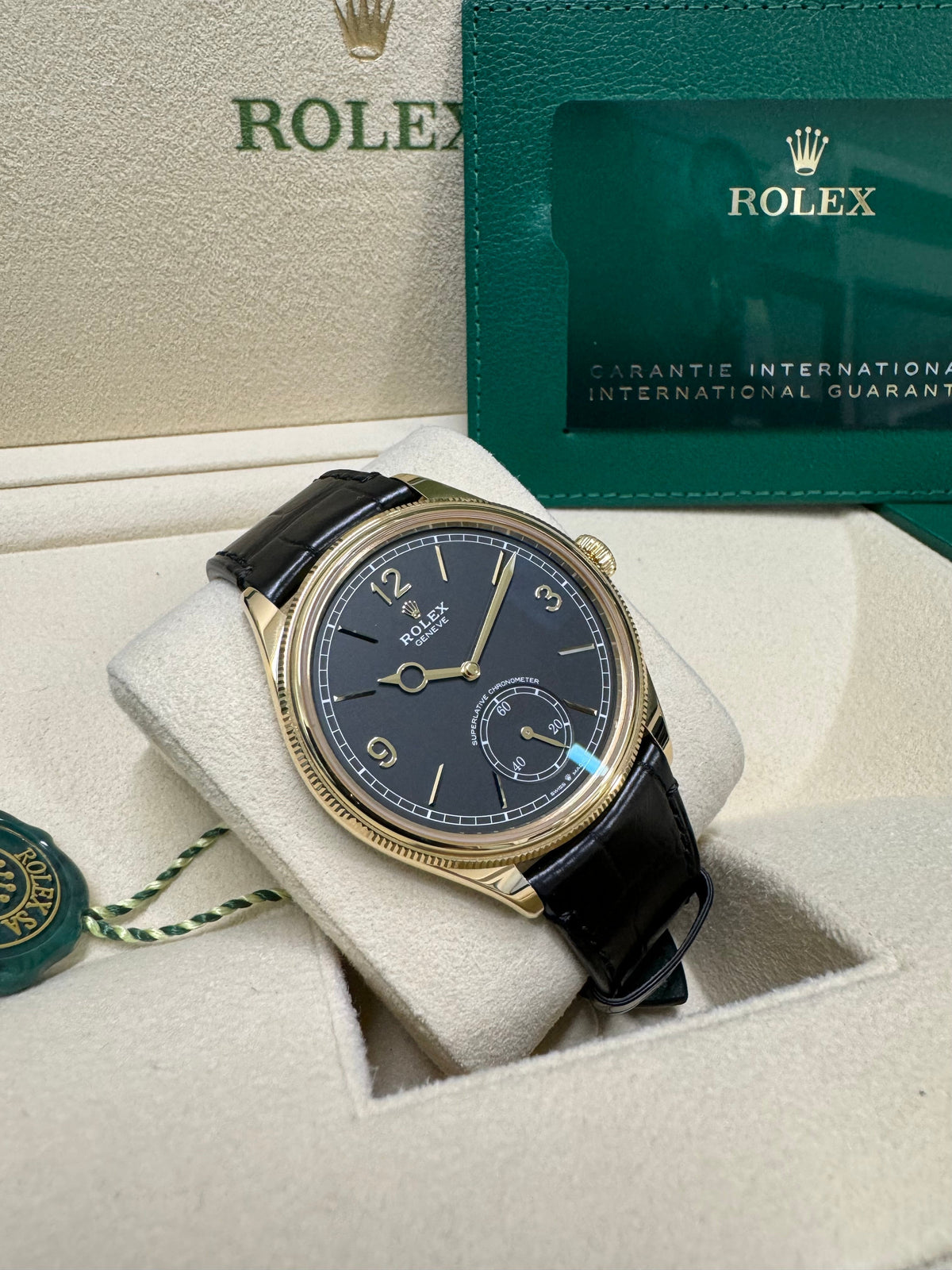 Rolex 1908 39 52508 Black Dial Watch Rolex