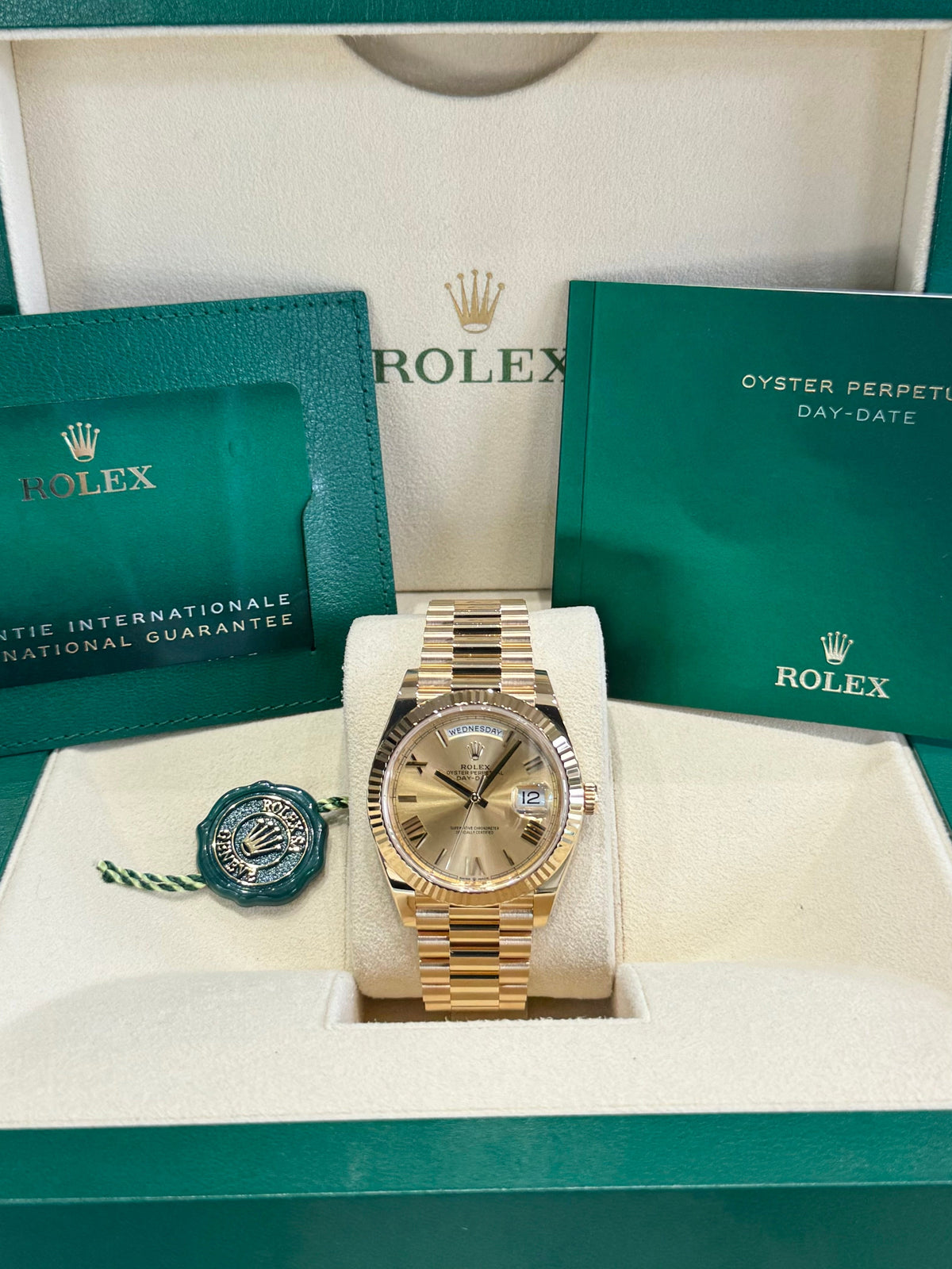 Rolex Day-Date 40 228238 Champagne Dial Watch Rolex