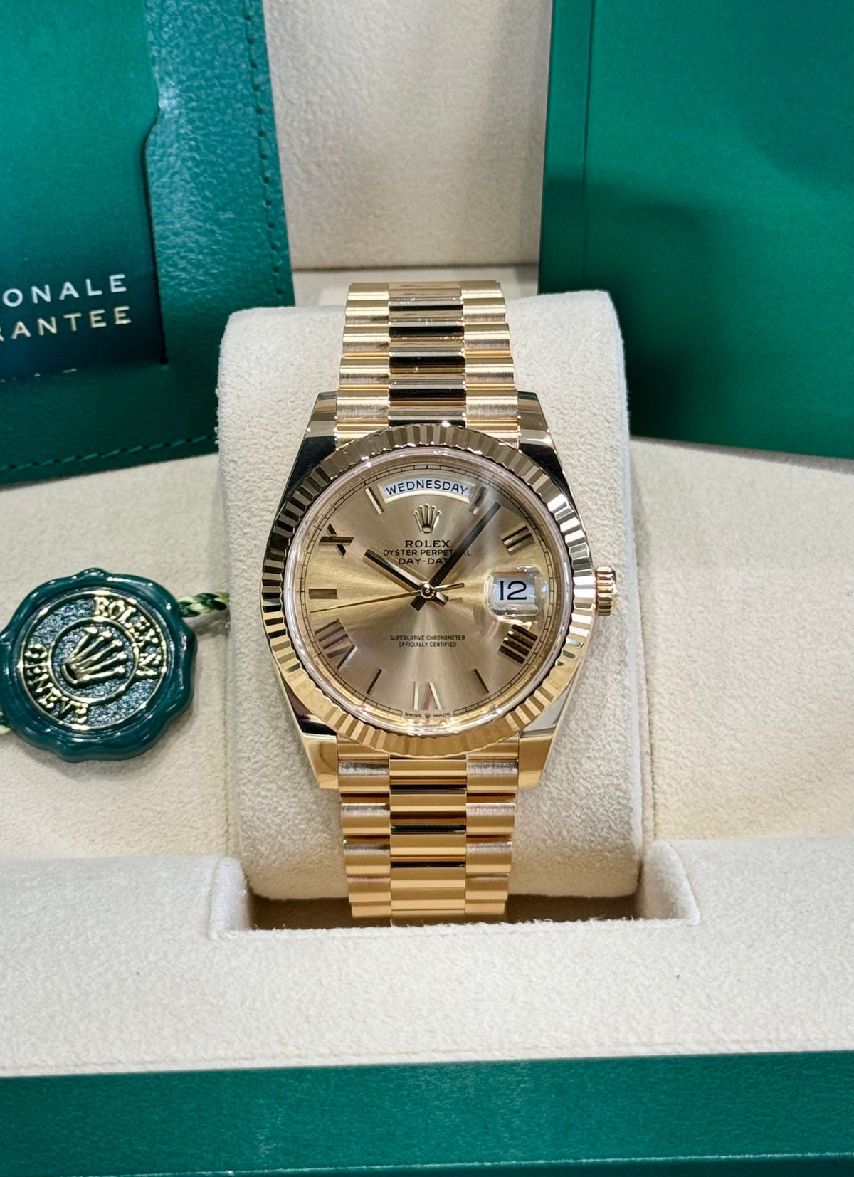 Rolex Day-Date 40 228238 Champagne Dial Watch Rolex
