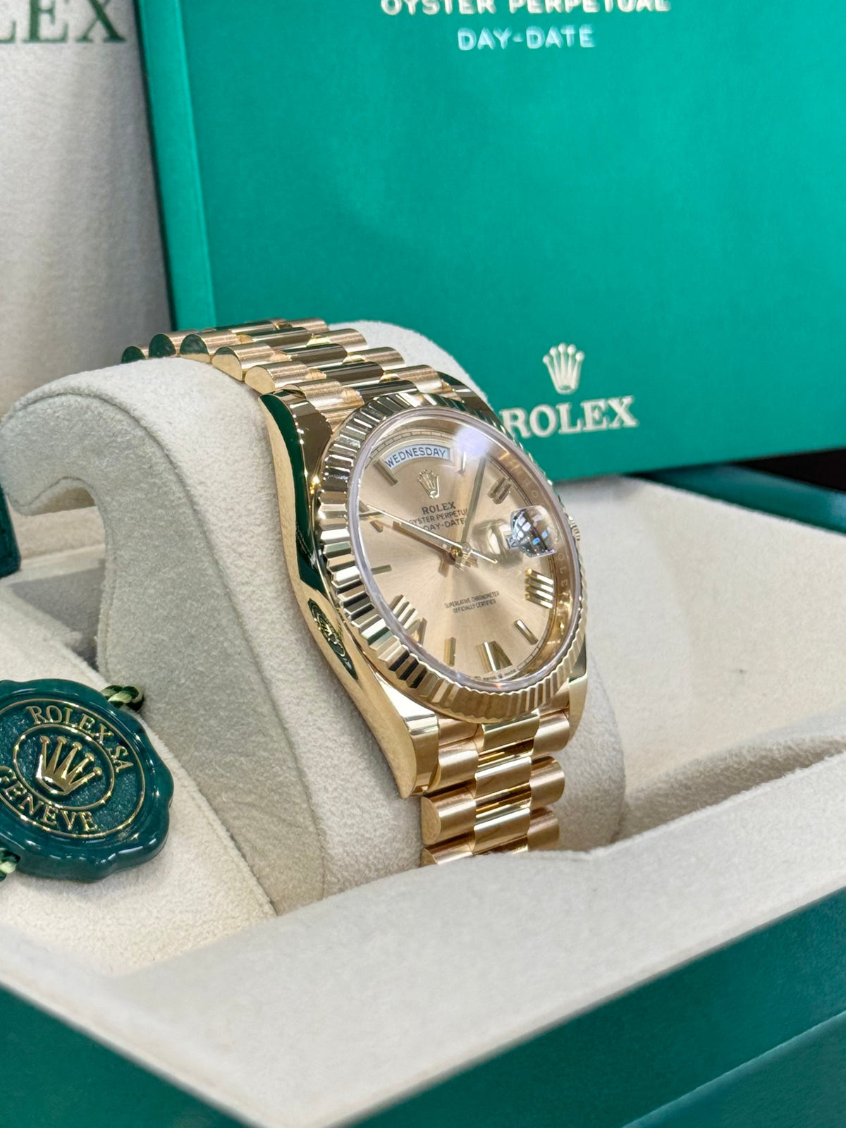 Rolex Day-Date 40 228238 Champagne Dial Watch Rolex