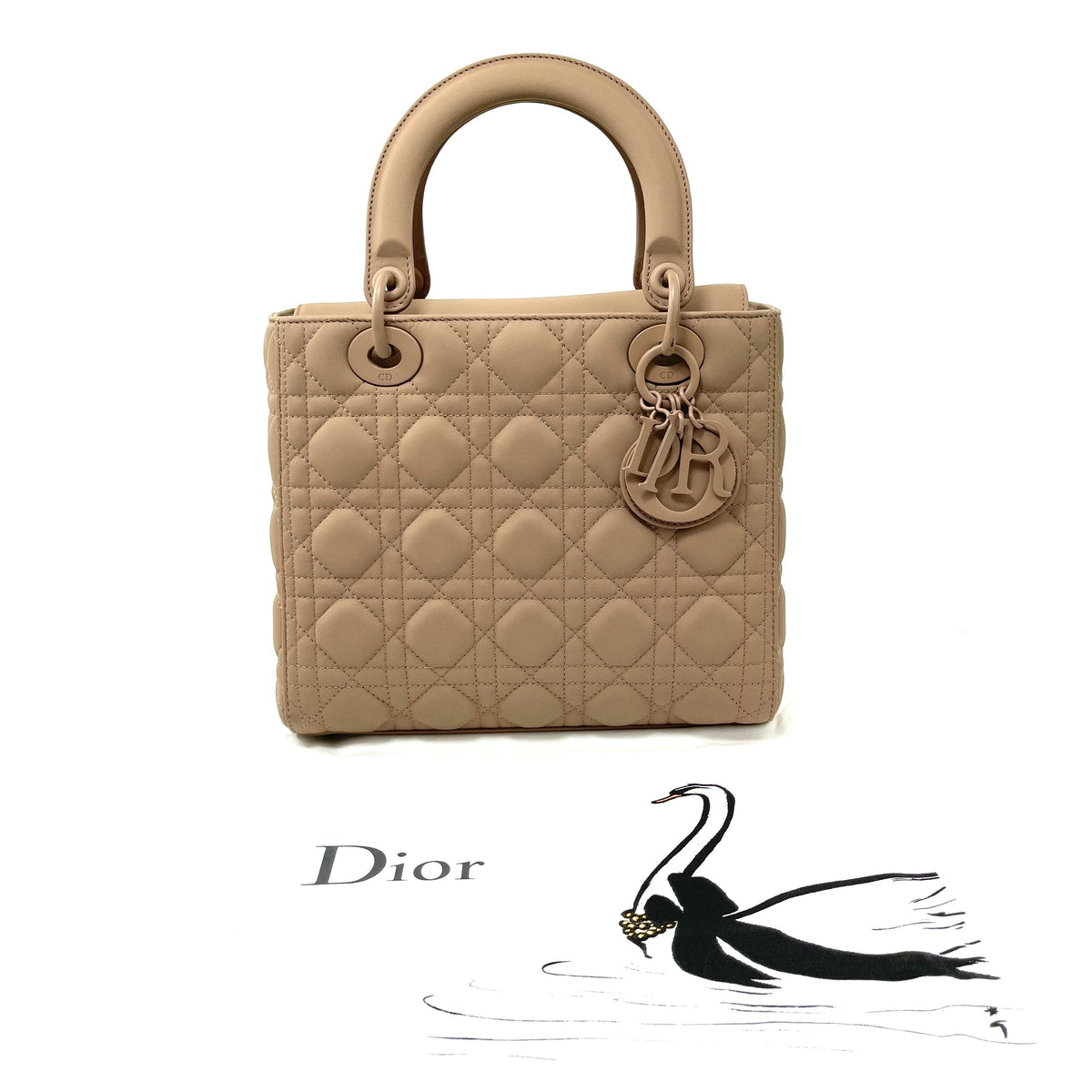 CHRISTIAN DIOR Ultramatte Quilted Cannage Medium Lady Dior Dior