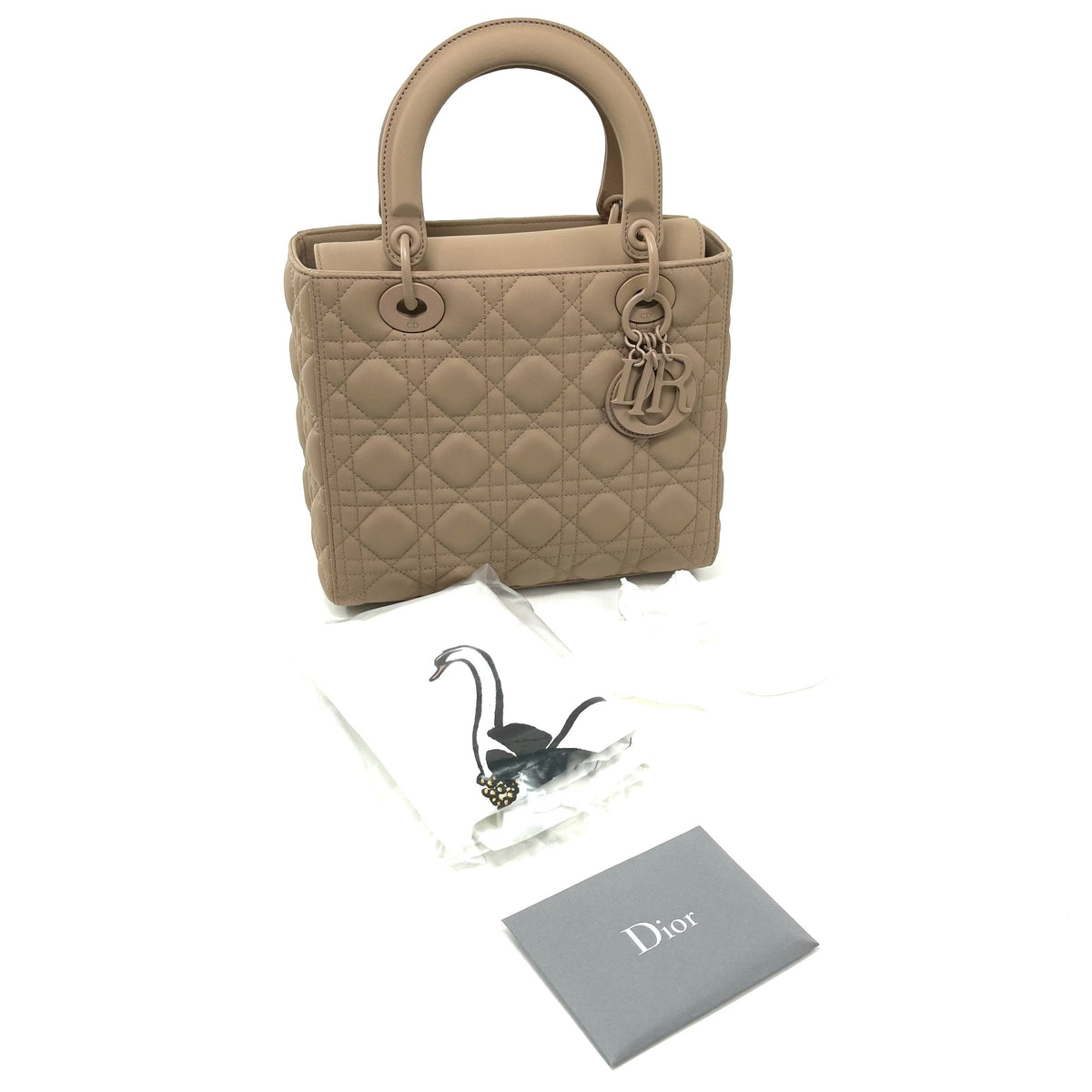 CHRISTIAN DIOR Ultramatte Quilted Cannage Medium Lady Dior Dior