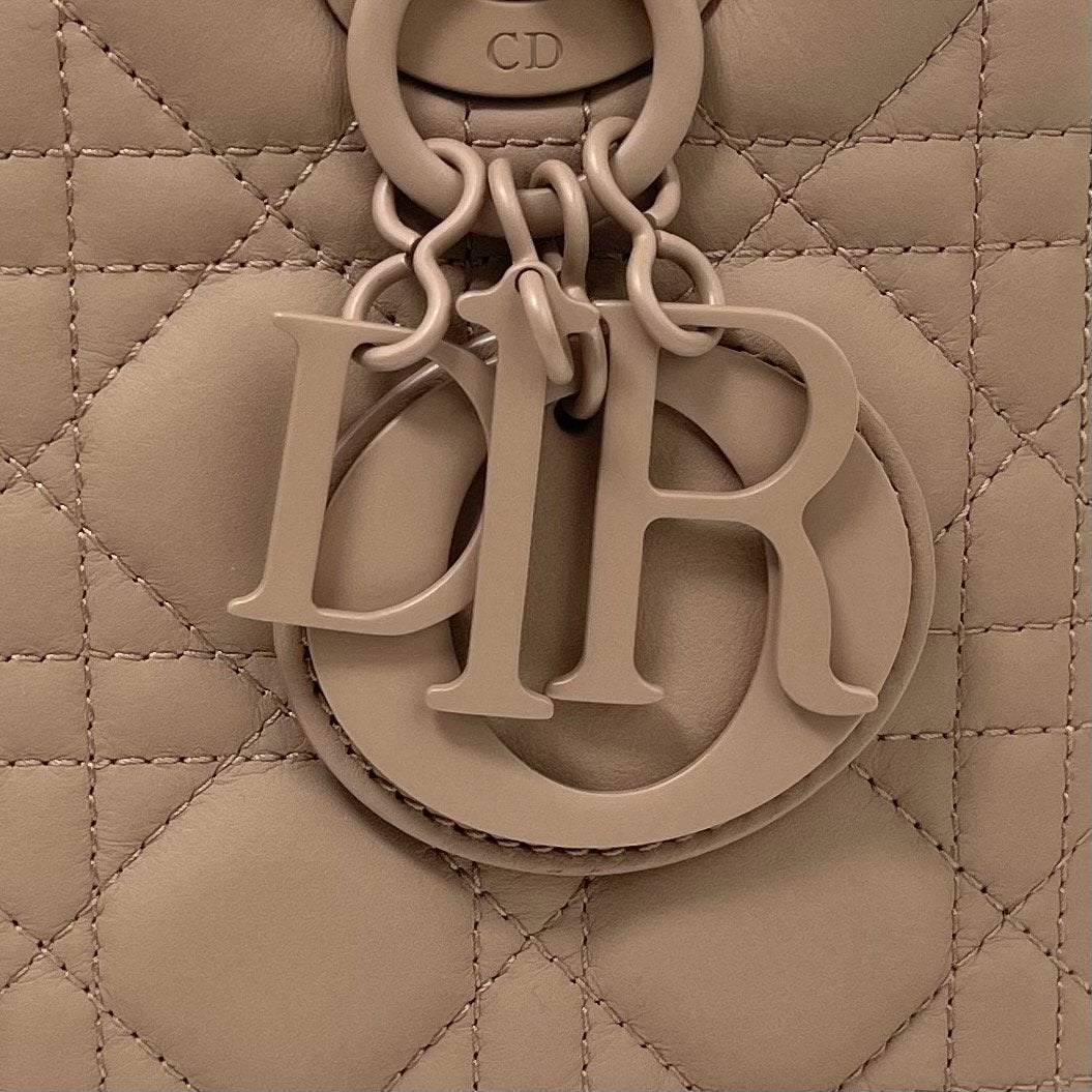 CHRISTIAN DIOR Ultramatte Quilted Cannage Medium Lady Dior Dior