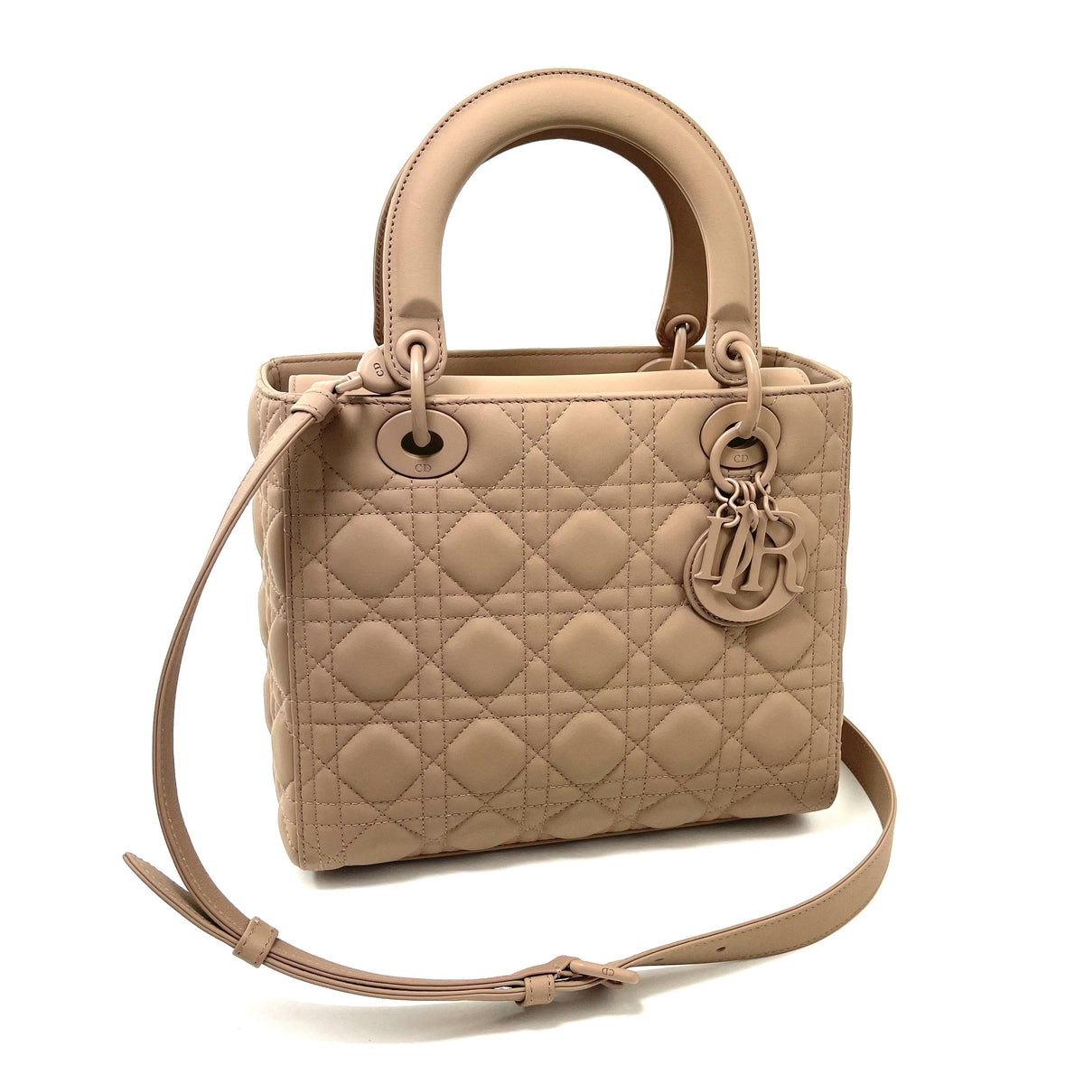 CHRISTIAN DIOR Ultramatte Quilted Cannage Medium Lady Dior Dior