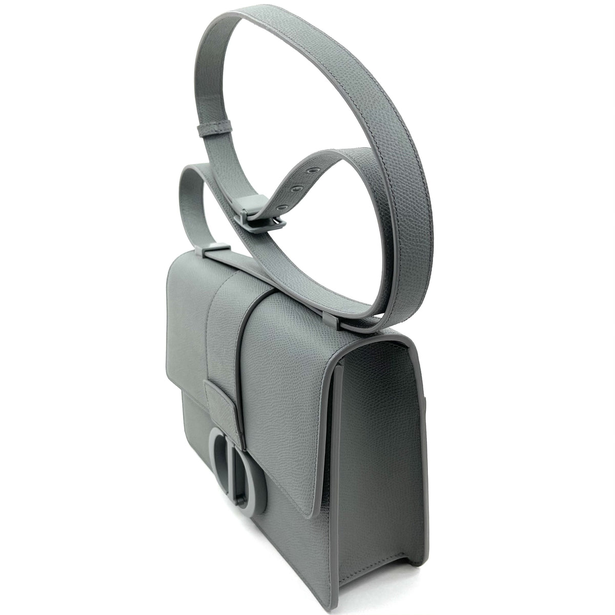 Dior 30 Montaigne Bag Ultramatte Gray Leather Dior