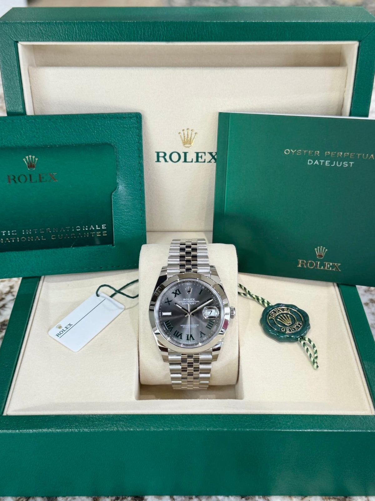Rolex Datejust 41 126300 Dark Rhodium Dial Watch Rolex