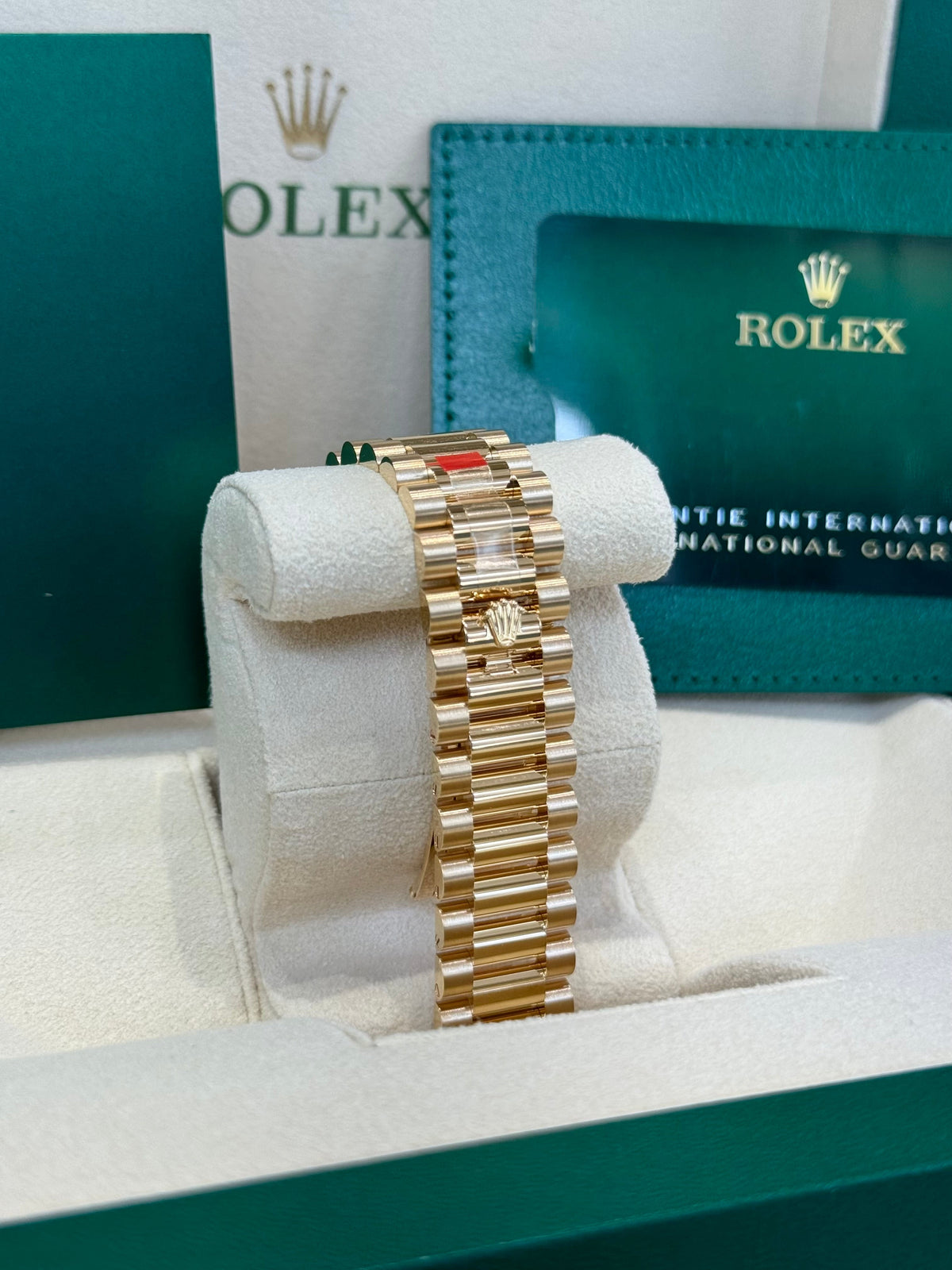 Rolex Day-Date 36 128238 Champagne Diamond Dial Watch Rolex