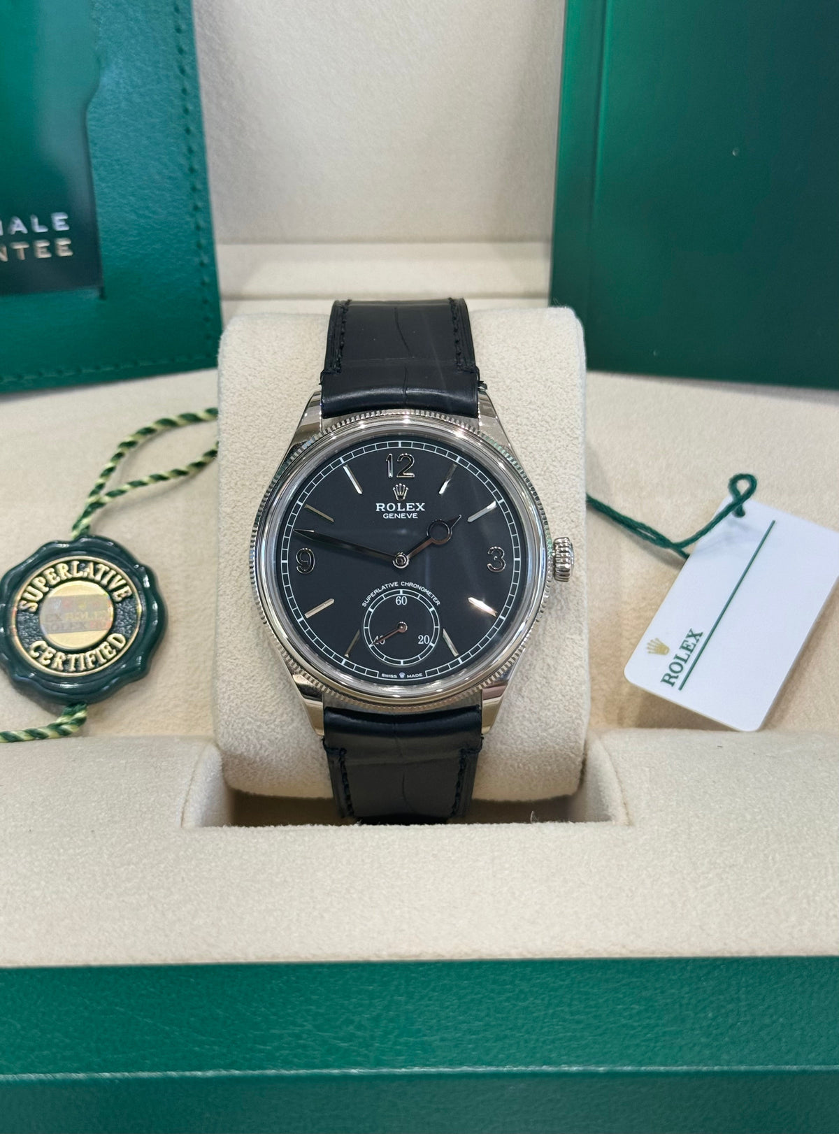Rolex 1908 39 52509 Black Dial Watch Rolex