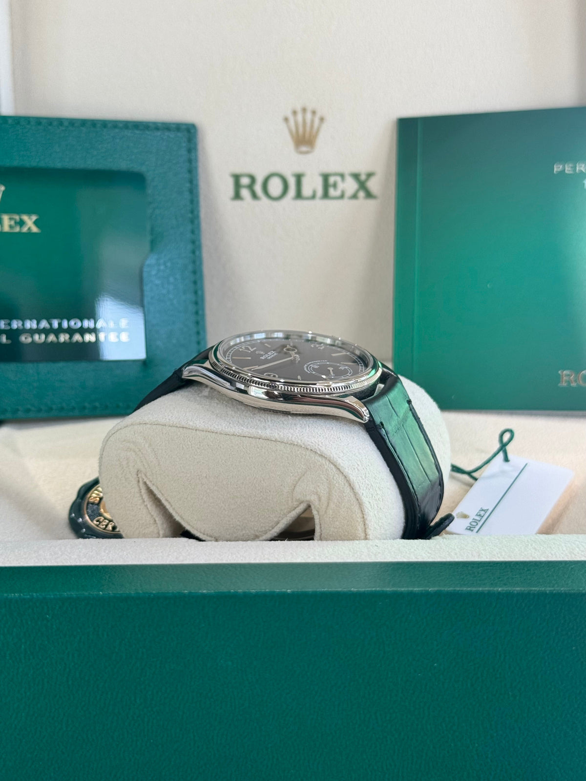 Rolex 1908 39 52509 Black Dial Watch Rolex