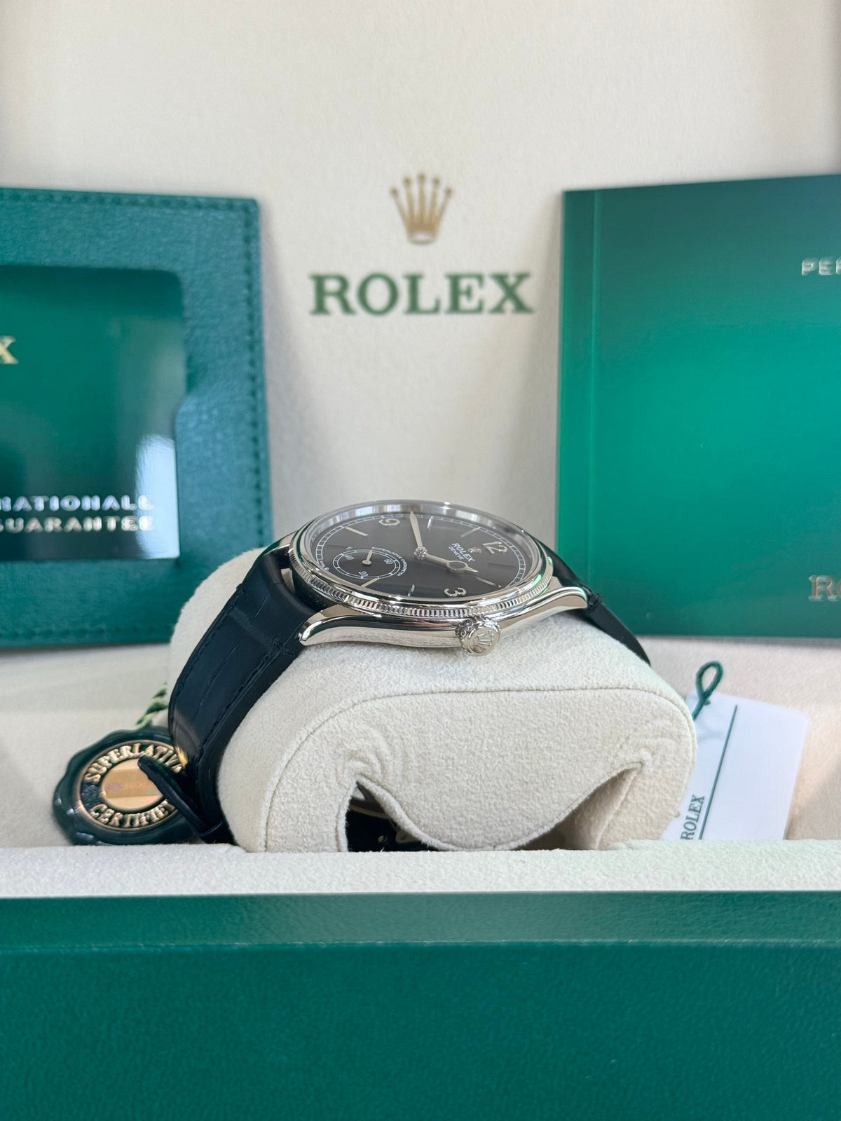 Rolex 1908 39 52509 Black Dial Watch Rolex