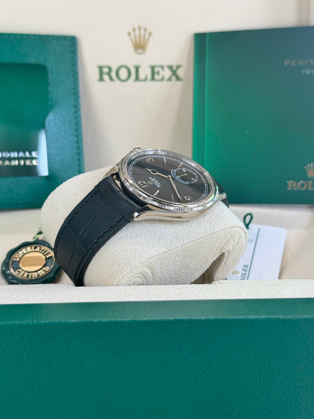 Rolex 1908 39 52509 Black Dial Watch Rolex