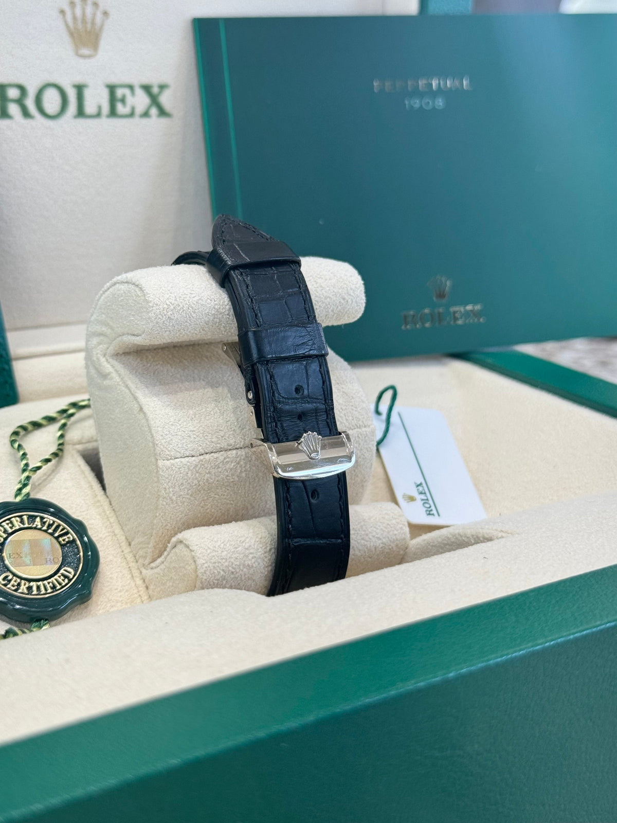 Rolex 1908 39 52509 Black Dial Watch Rolex