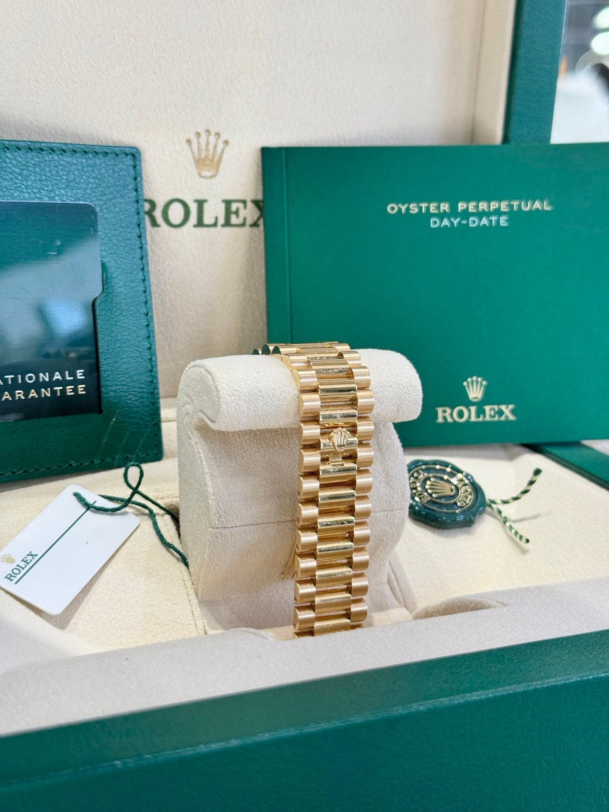 Rolex Day-Date 40 228238 Champagne Diamond Dial Watch Rolex