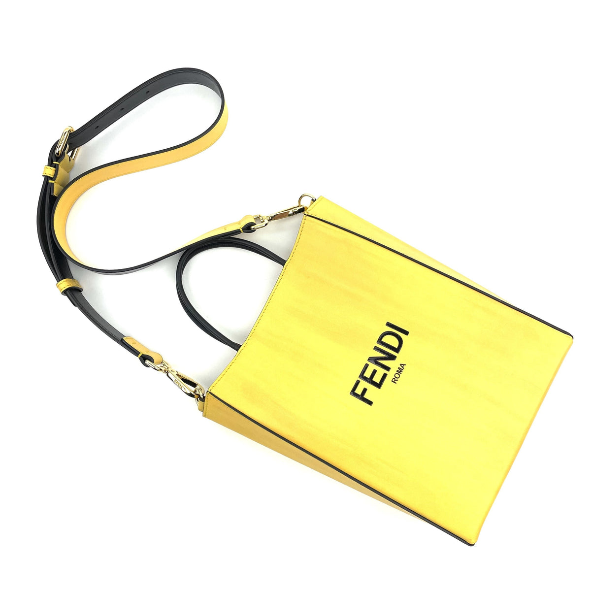 Fendi Small Logo Print Shopping Bag Fendi