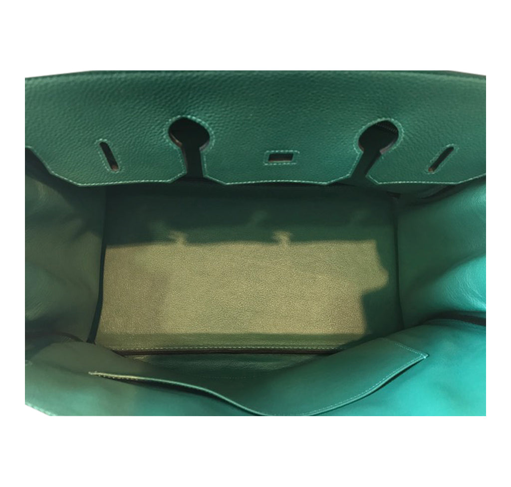 Hermès Togo Birkin 35cm Bag Malachite PHW Crowned Bag