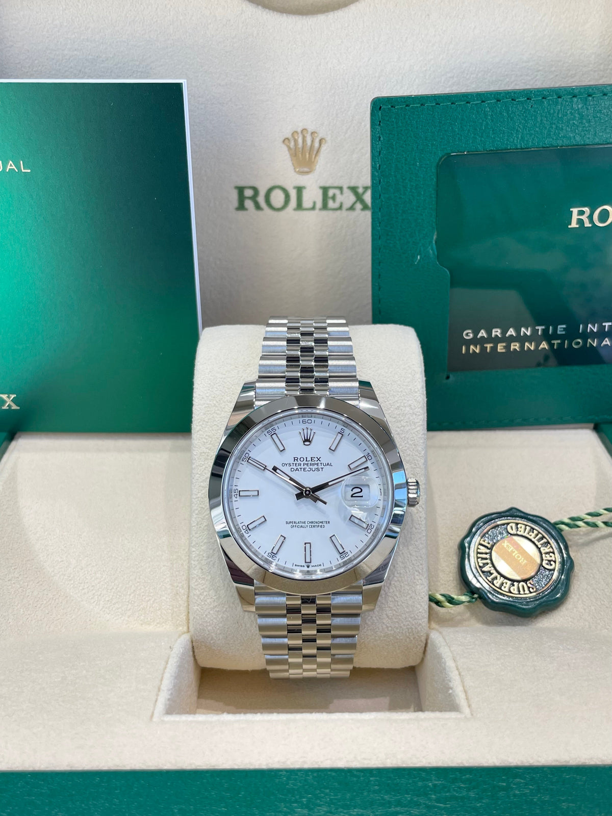 Rolex Datejust 41 126300 White Dial Watch Rolex