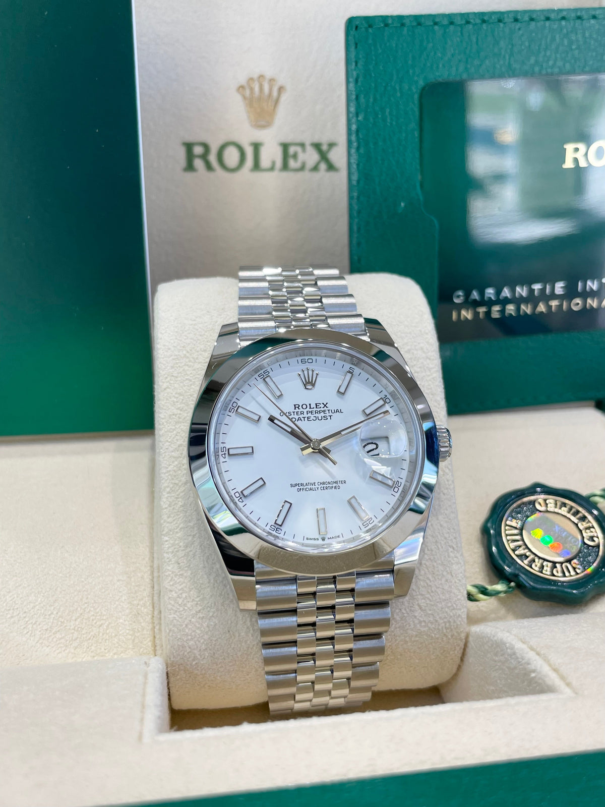 Rolex Datejust 41 126300 White Dial Watch Rolex