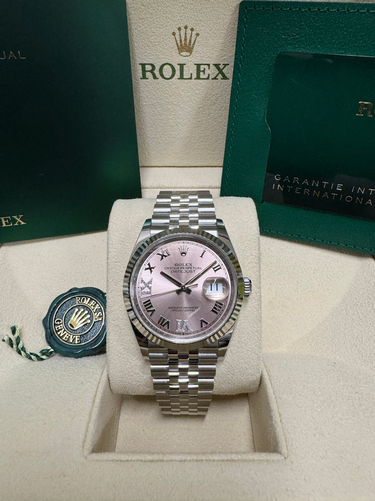 Rolex Datejust 36 126234 Pink Dial Watch Rolex