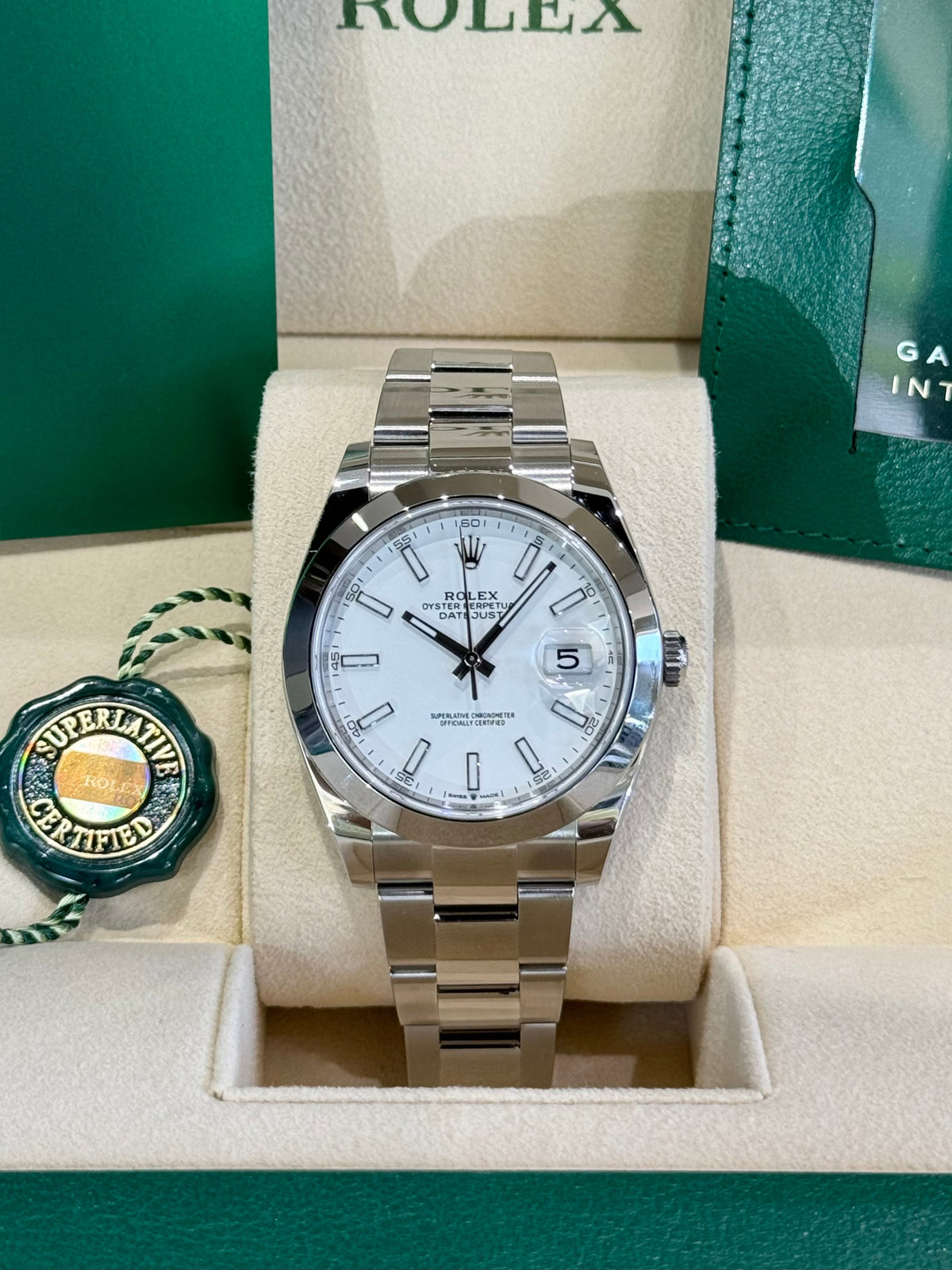 Rolex Datejust 41 126300 White Dial Watch Rolex