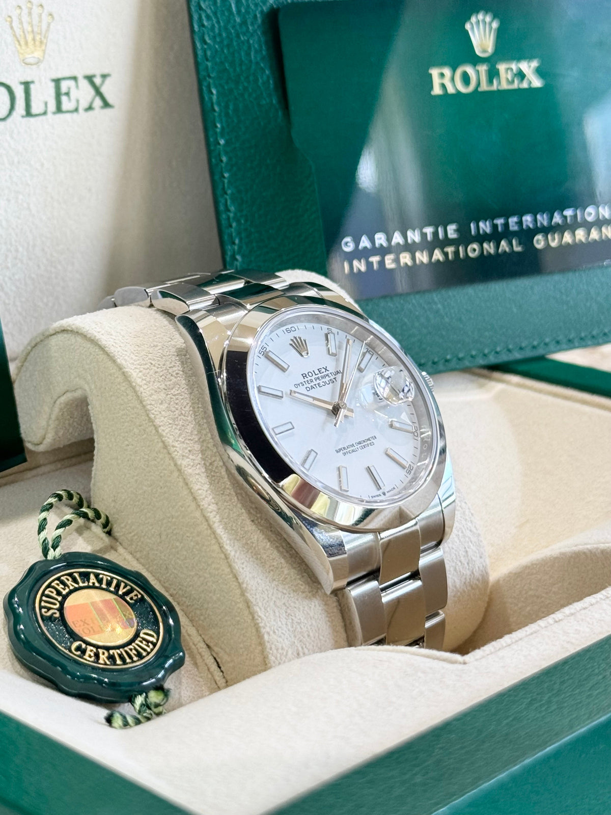 Rolex Datejust 41 126300 White Dial Watch Rolex