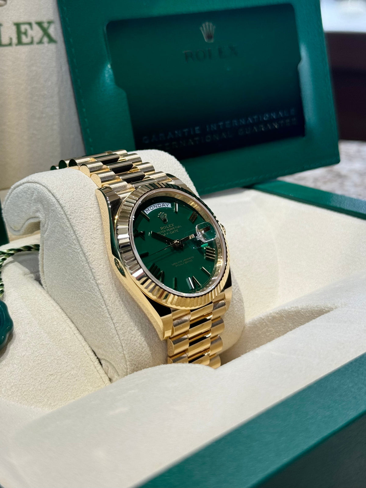 Rolex Day-Date 40 228238 Green Dial Watch Rolex