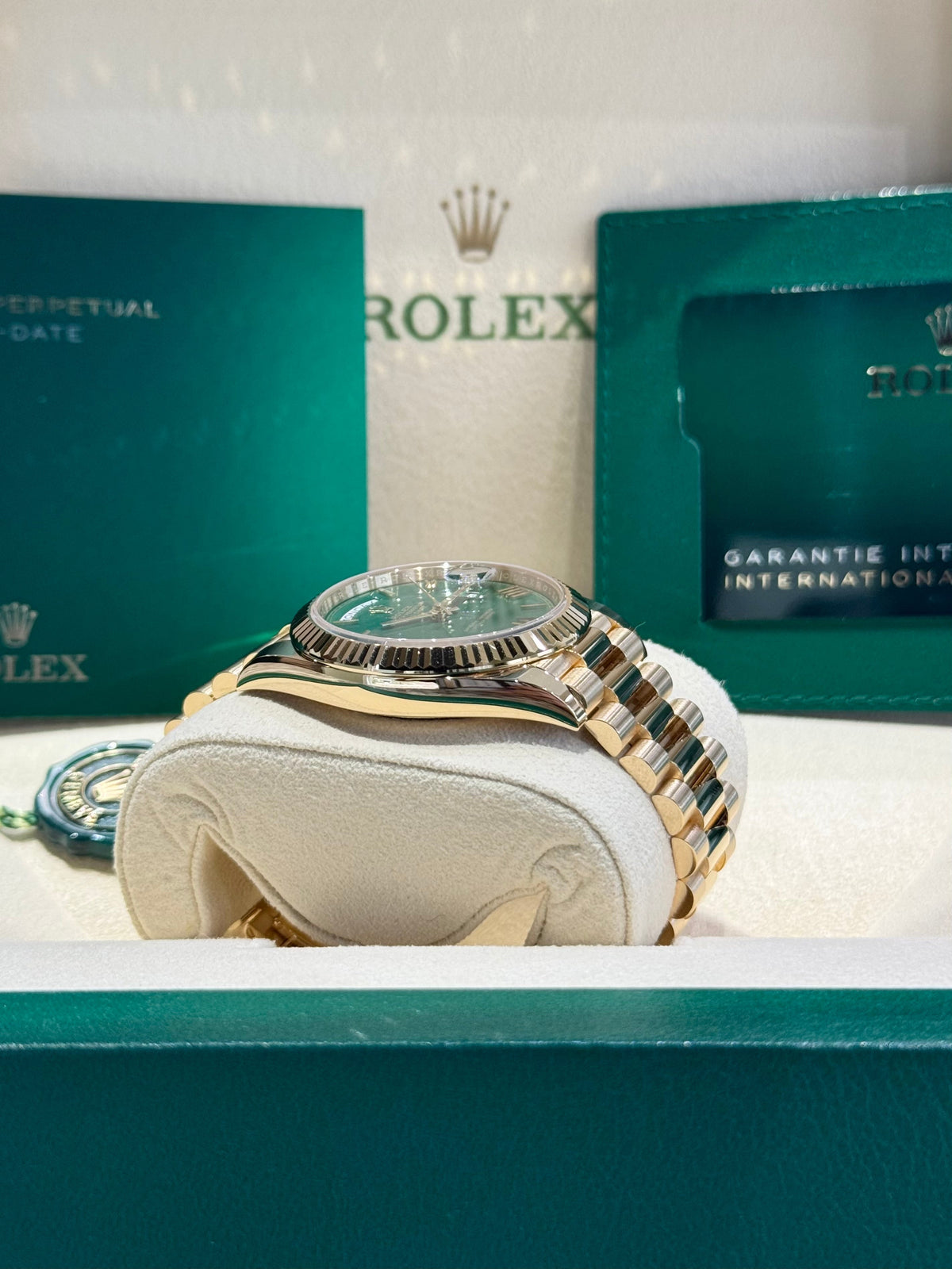 Rolex Day-Date 40 228238 Green Dial Watch Rolex