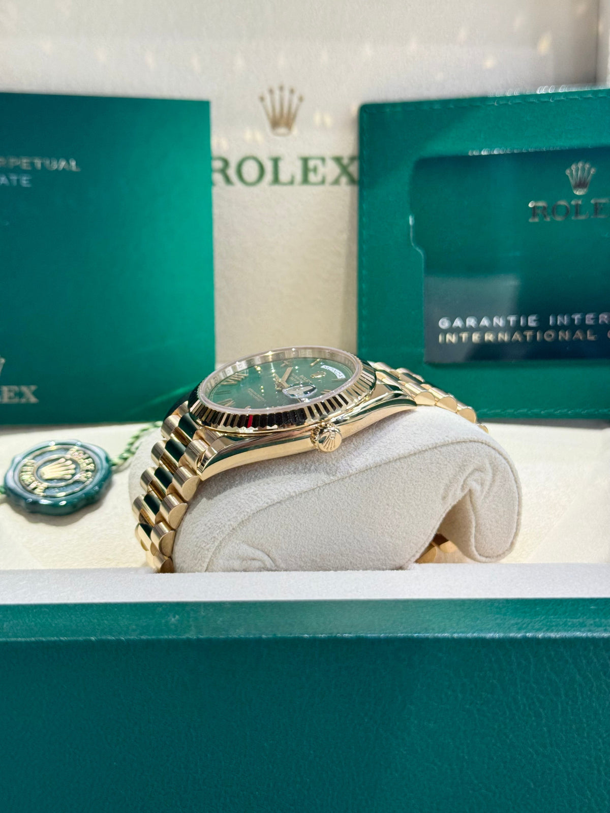 Rolex Day-Date 40 228238 Green Dial Watch Rolex