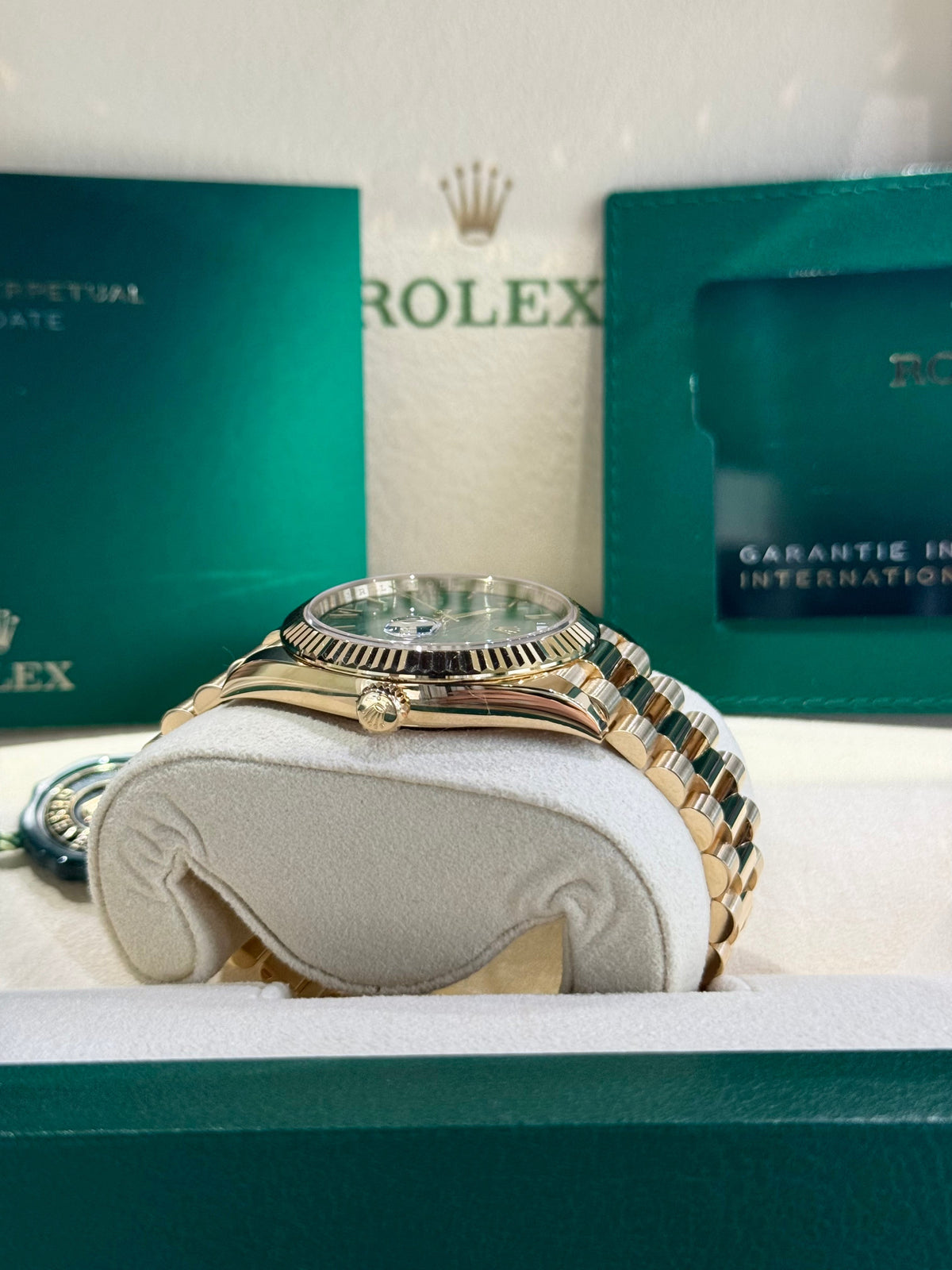 Rolex Day-Date 40 228238 Green Dial Watch Rolex