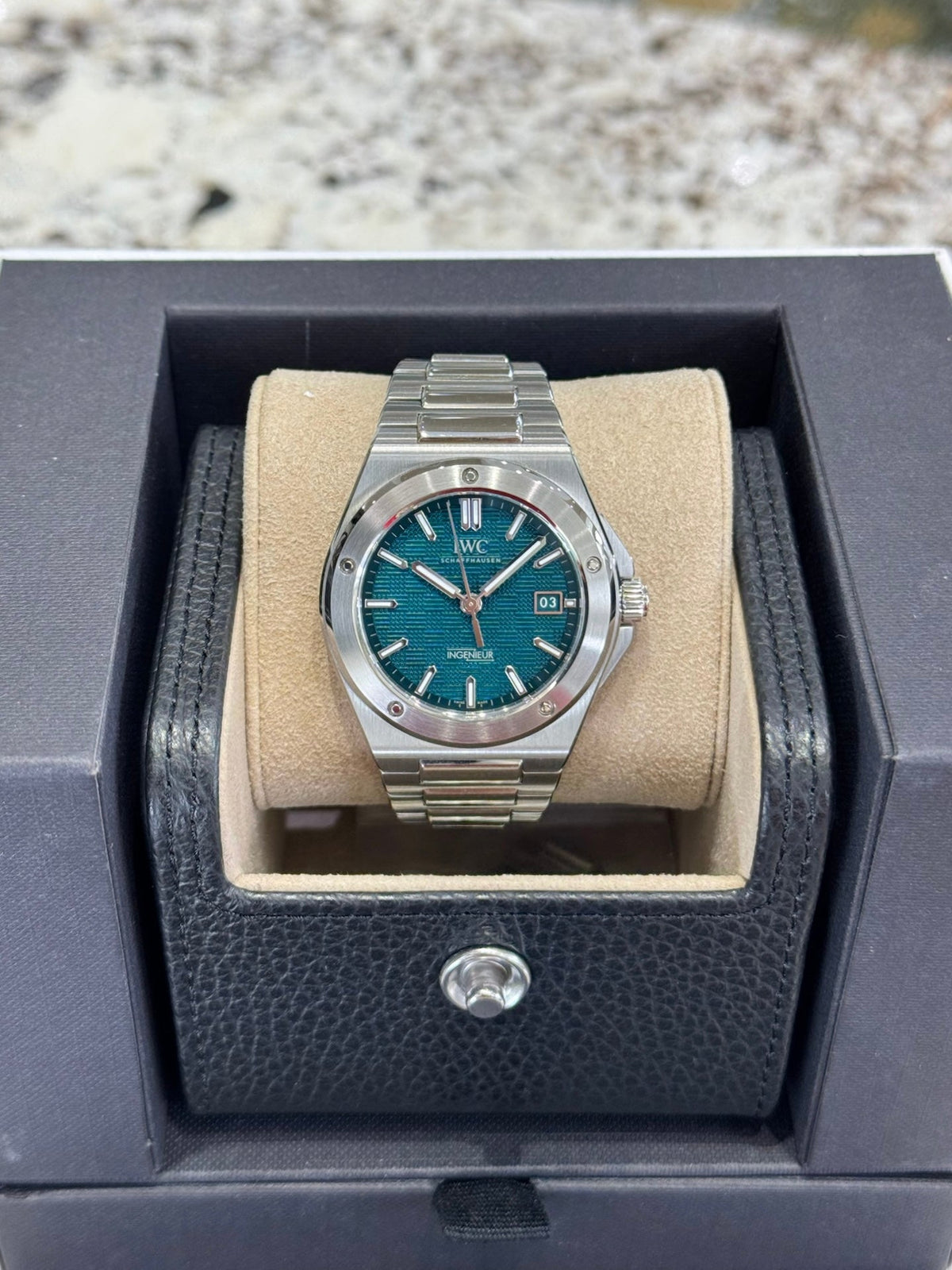 IWC Ingenieur 40 IW328903 Aqua Dial Watch Rolex